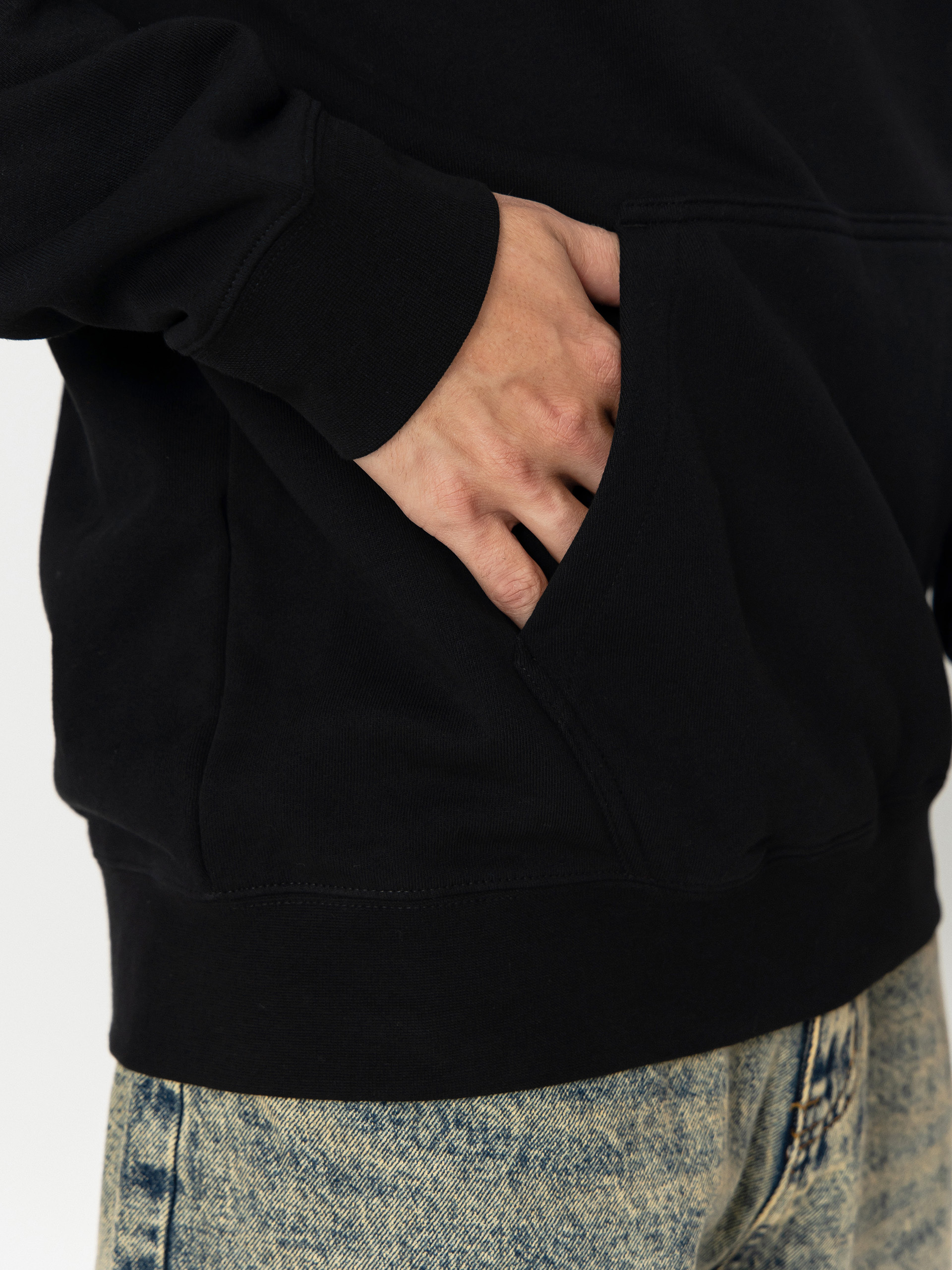 Fox Slogan HD Kapucnis pulóver (black)