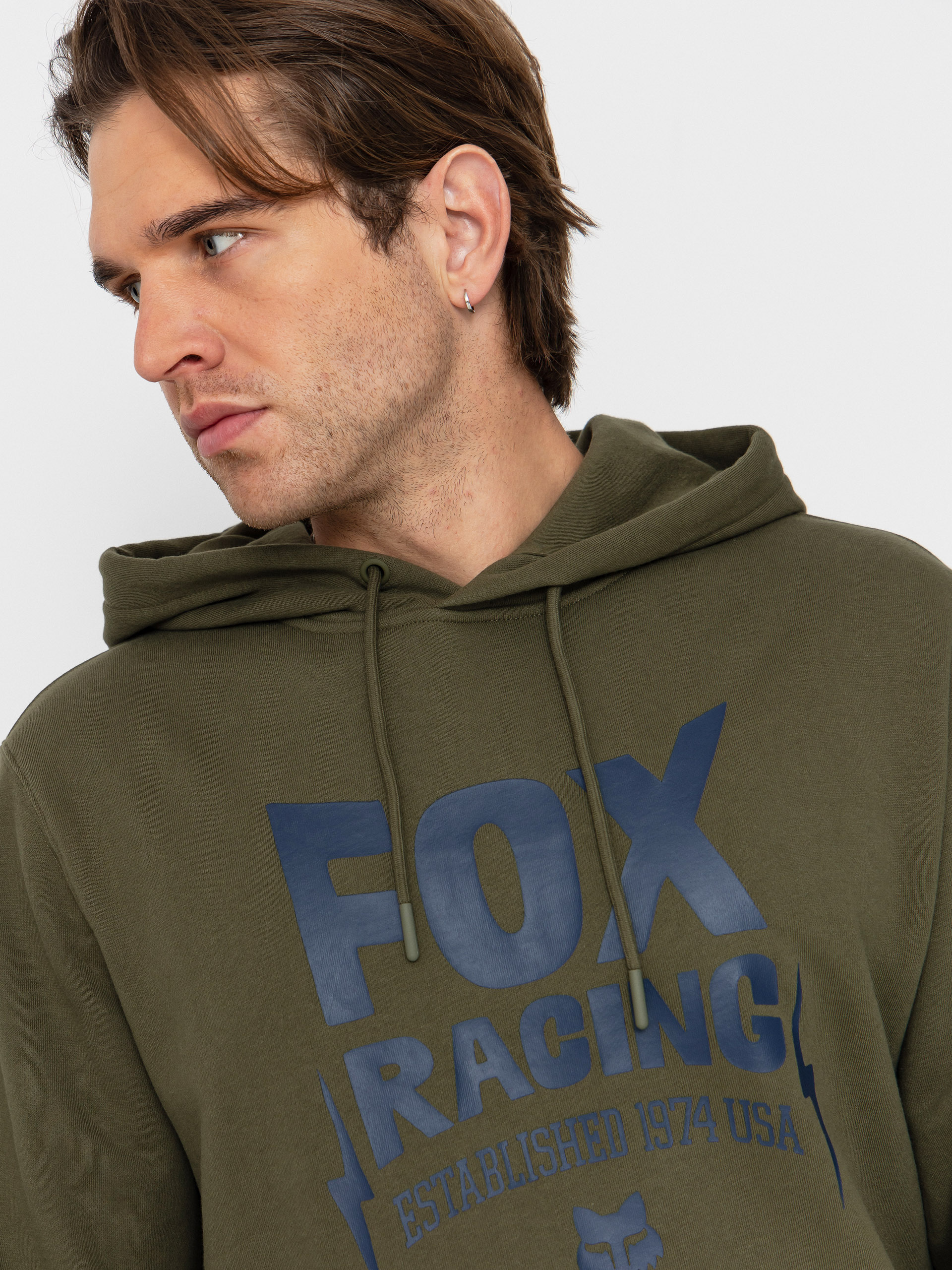 Fox Bolt HD Kapucnis pulóver (olive green)