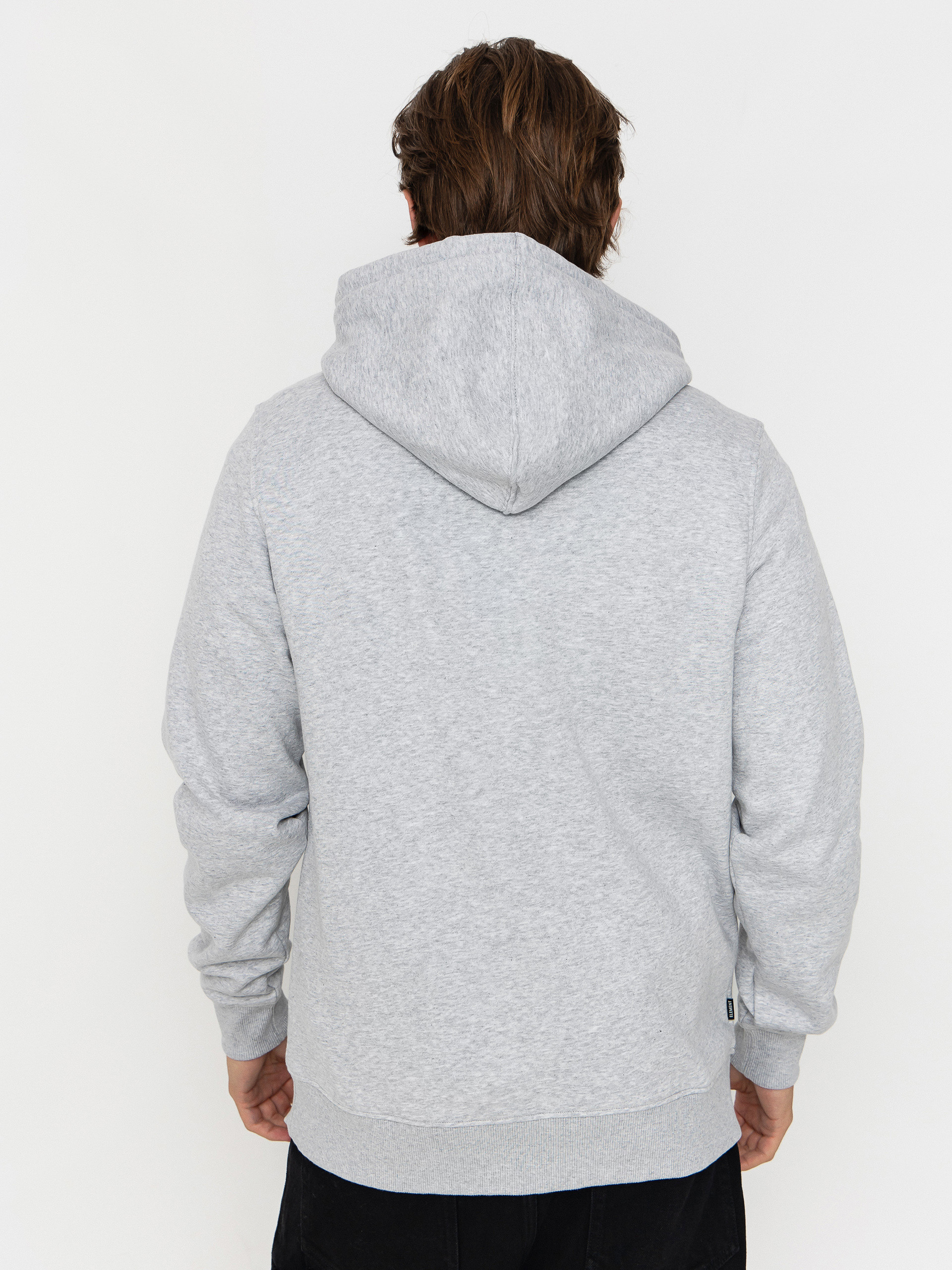 Kapucnis pulóver Element Icon Embroidery ZHD (mid grey heather)