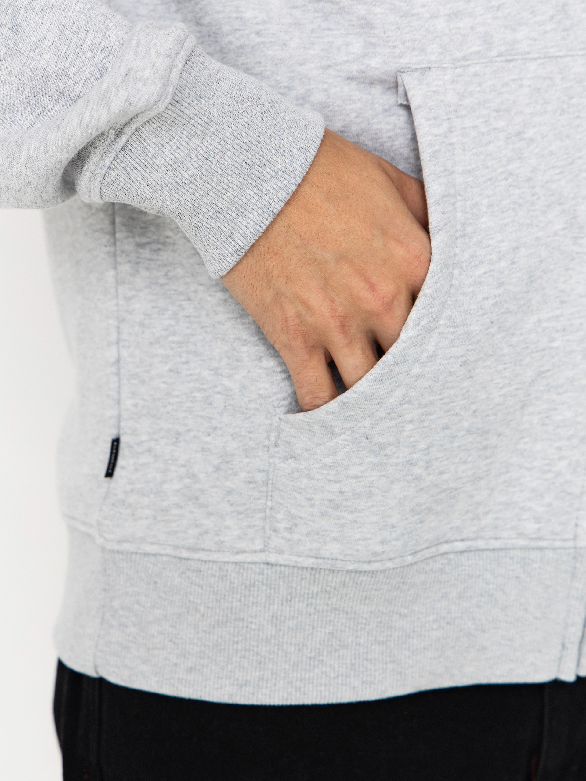 Kapucnis pulóver Element Icon Embroidery ZHD (mid grey heather)