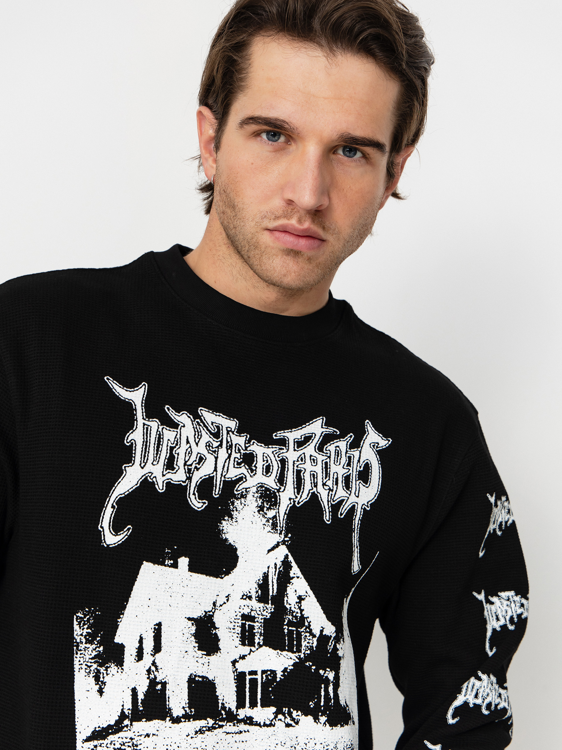 Hosszú ujjú felső Wasted Paris Ignited Thermal (black)