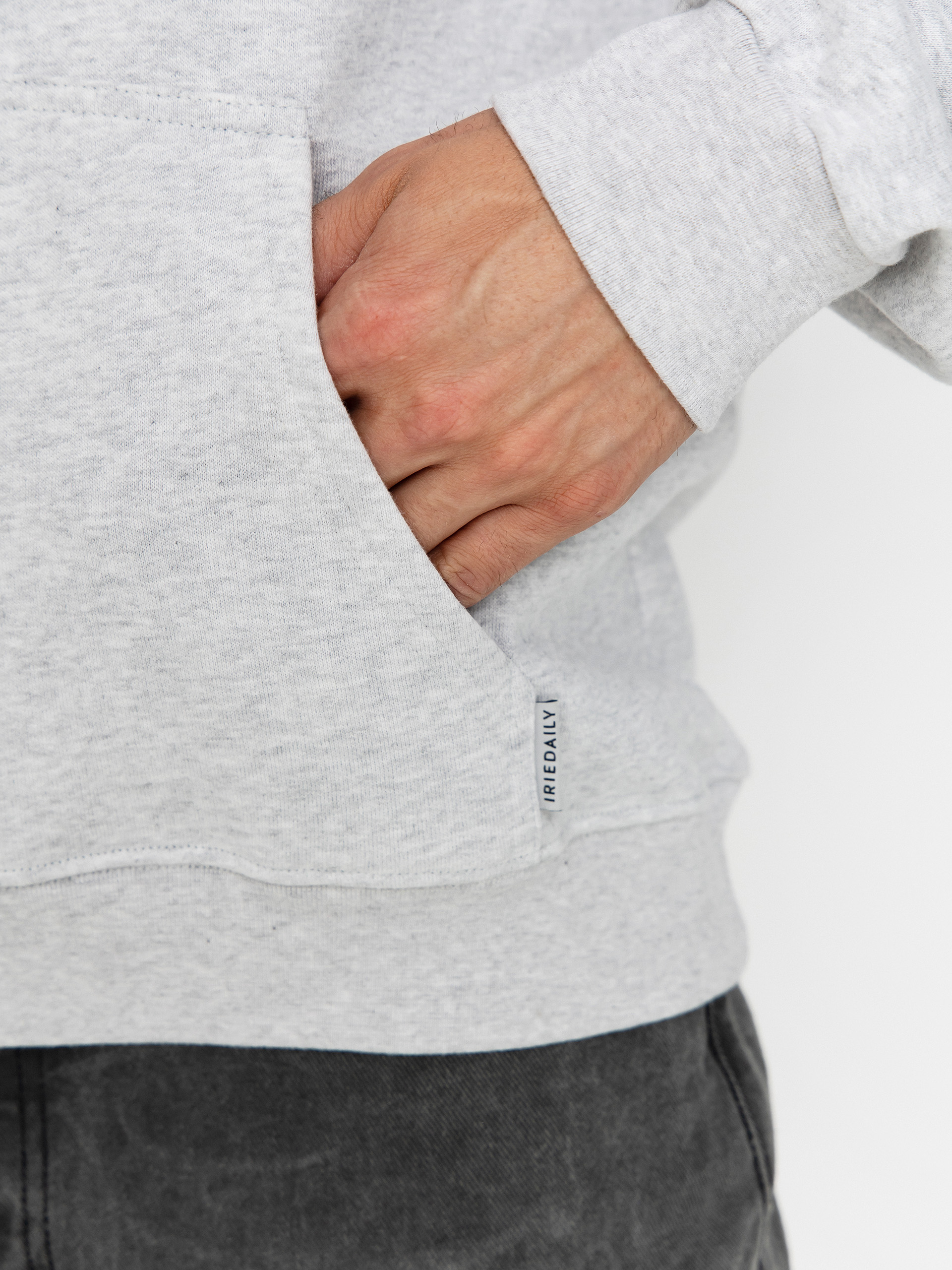 Iriedaily No Love HD Kapucnis pulóver (ash heather)