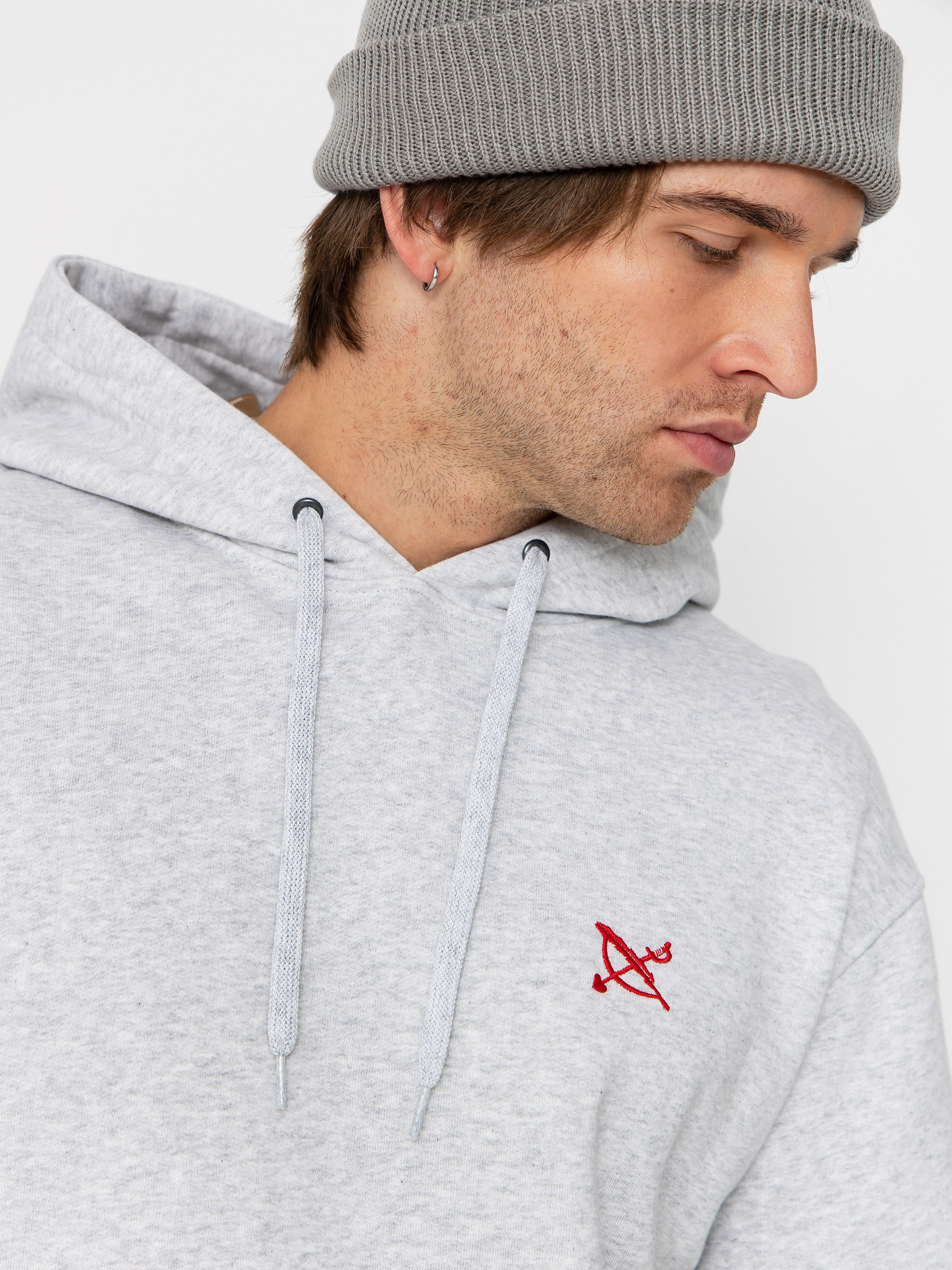 Iriedaily No Love HD Kapucnis pulóver (ash heather)