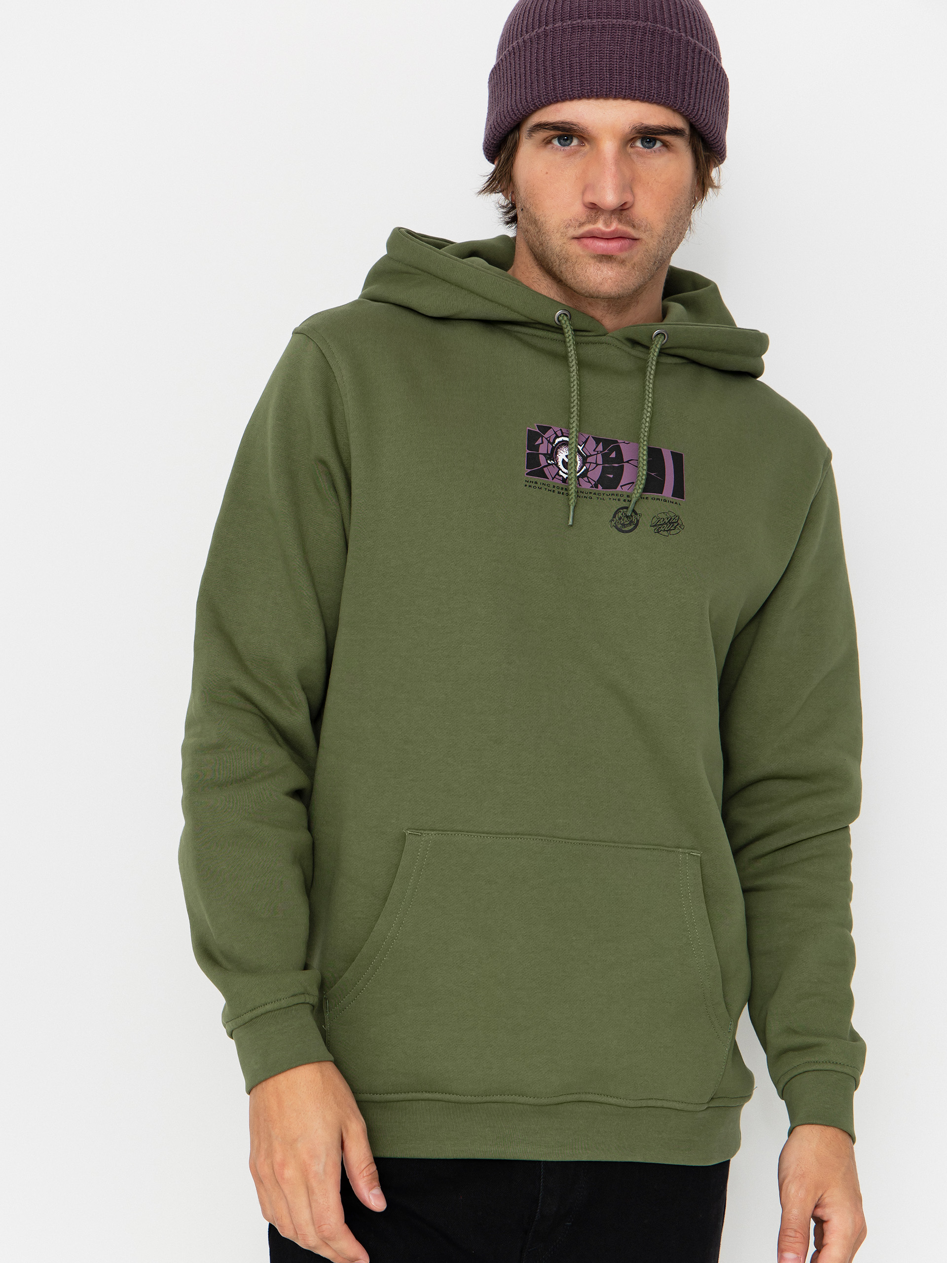 Pulóver Santa Cruz Roskopp Dissect Strip (dark moss)