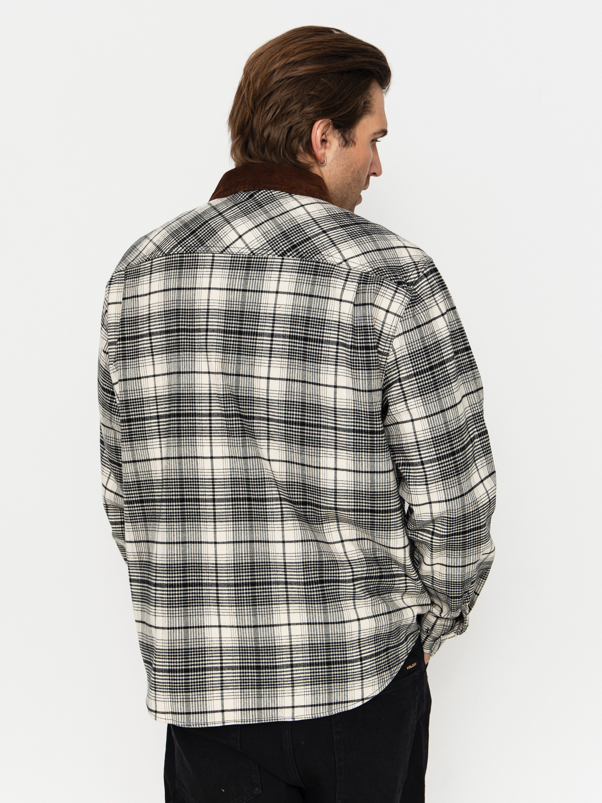 Ing Brixton Builders Bowery Perf Flannel (off white/black)