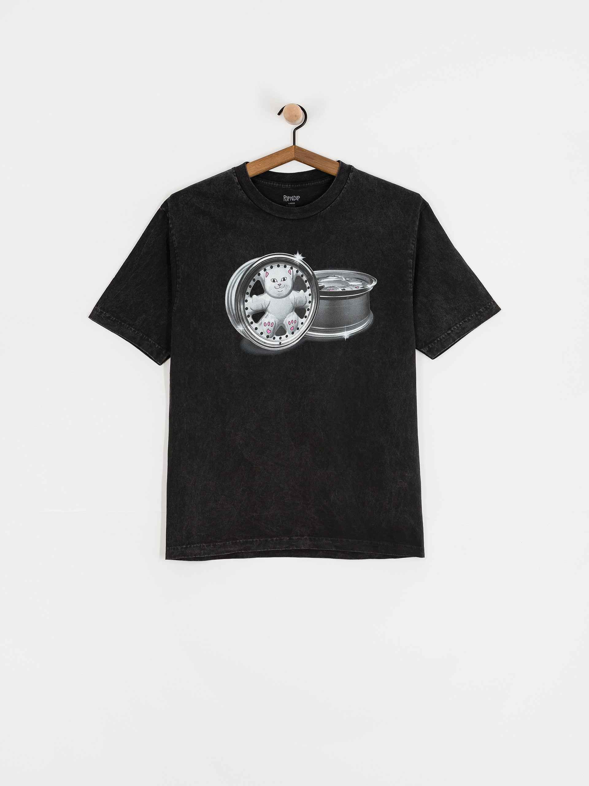RipNDip Nerm Wheels Póló (black vintage wash)
