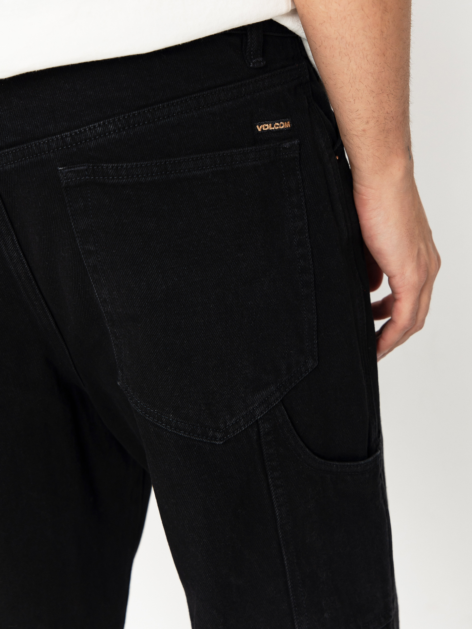 Kisnadrág Volcom Karpendter Lse Tprd Denim (black)