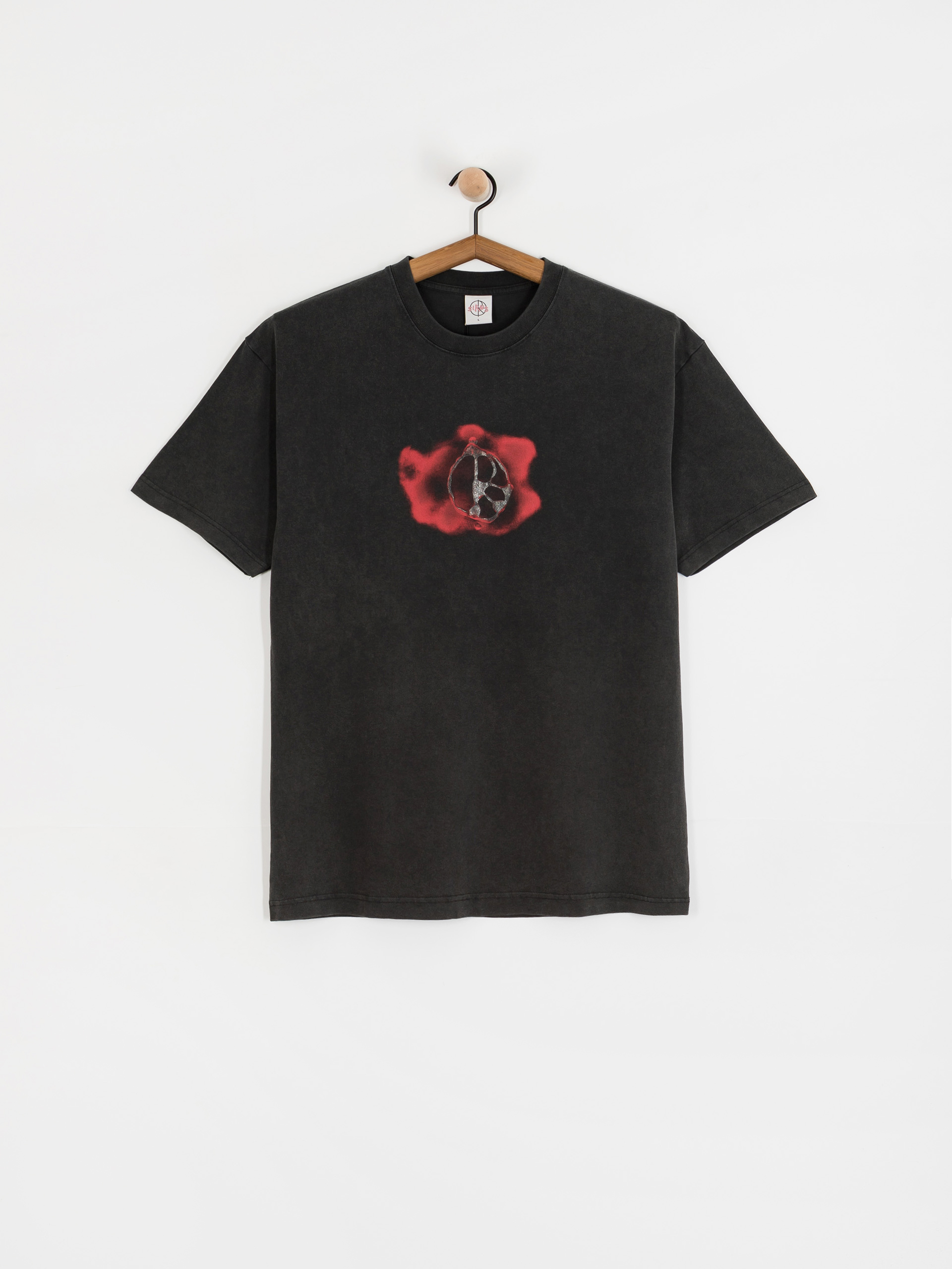 Polar Skate Metal Logo Póló (silver black)