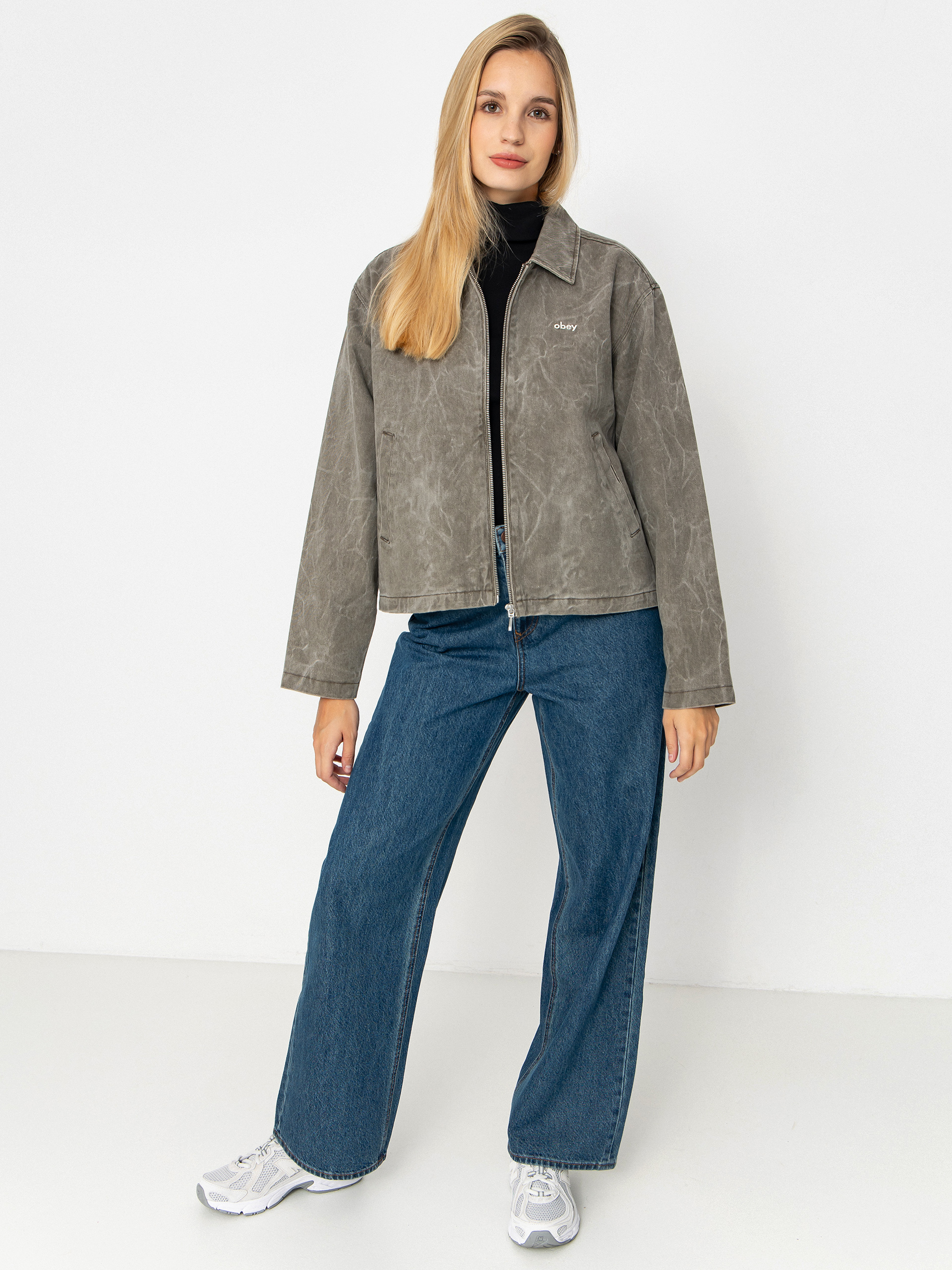 Dzseki OBEY Donovan Zip Wmn (major brown wrinkle wash)