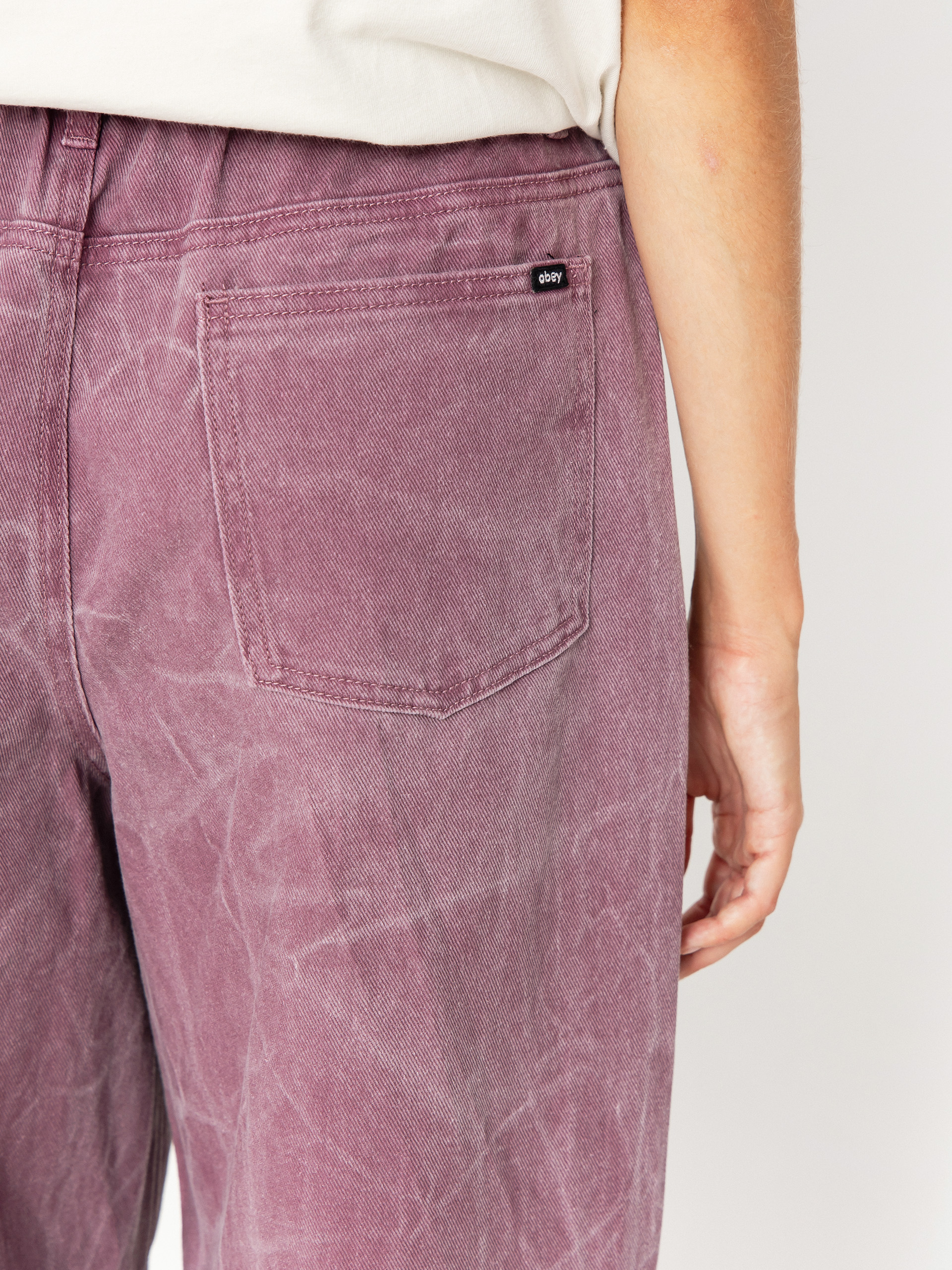 OBEY Donovan 5 Pocket Wmn Kisnadrág (tulip wrinkle wash)