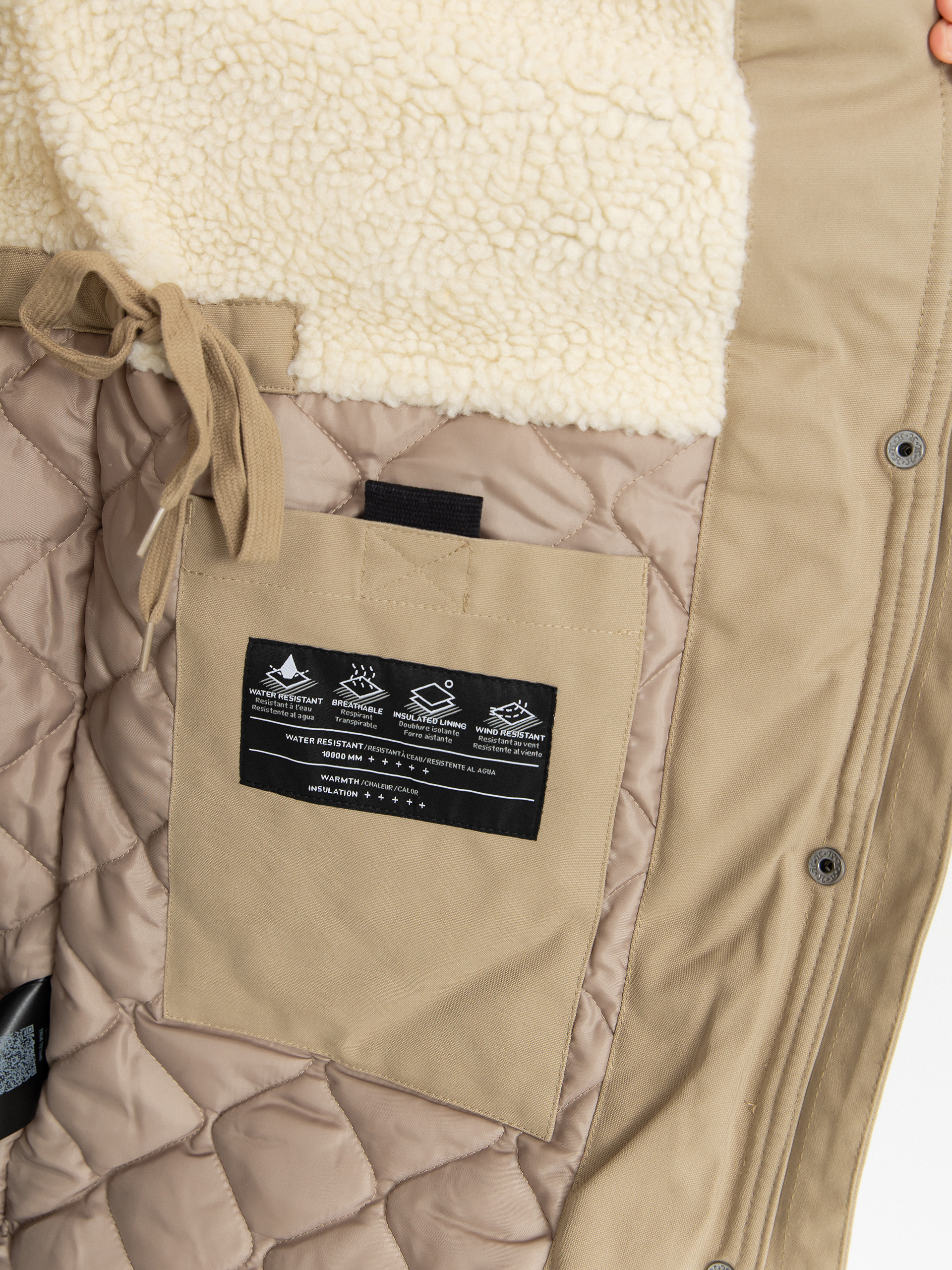 Dzseki Volcom Somestone 10K Parka Wmn (khaki)