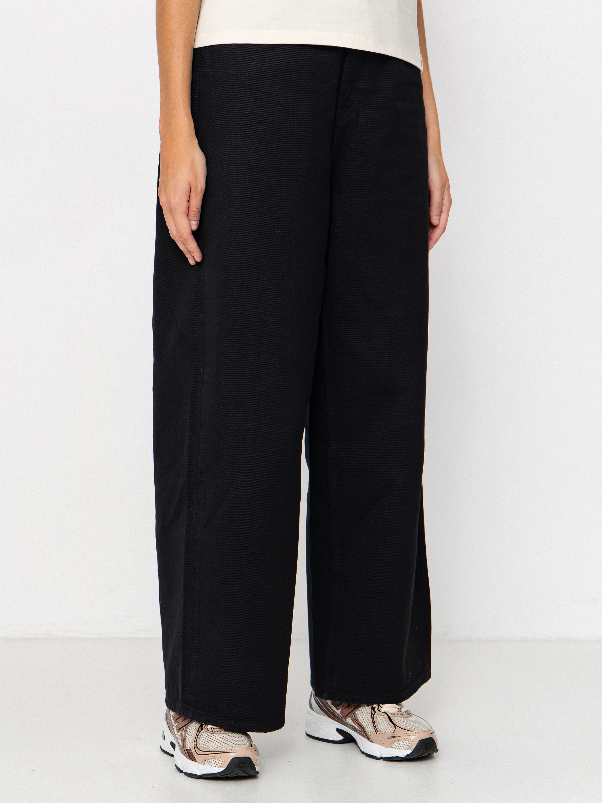 Volcom Beeggy Denim Kisnadrág Wmn (black combo)