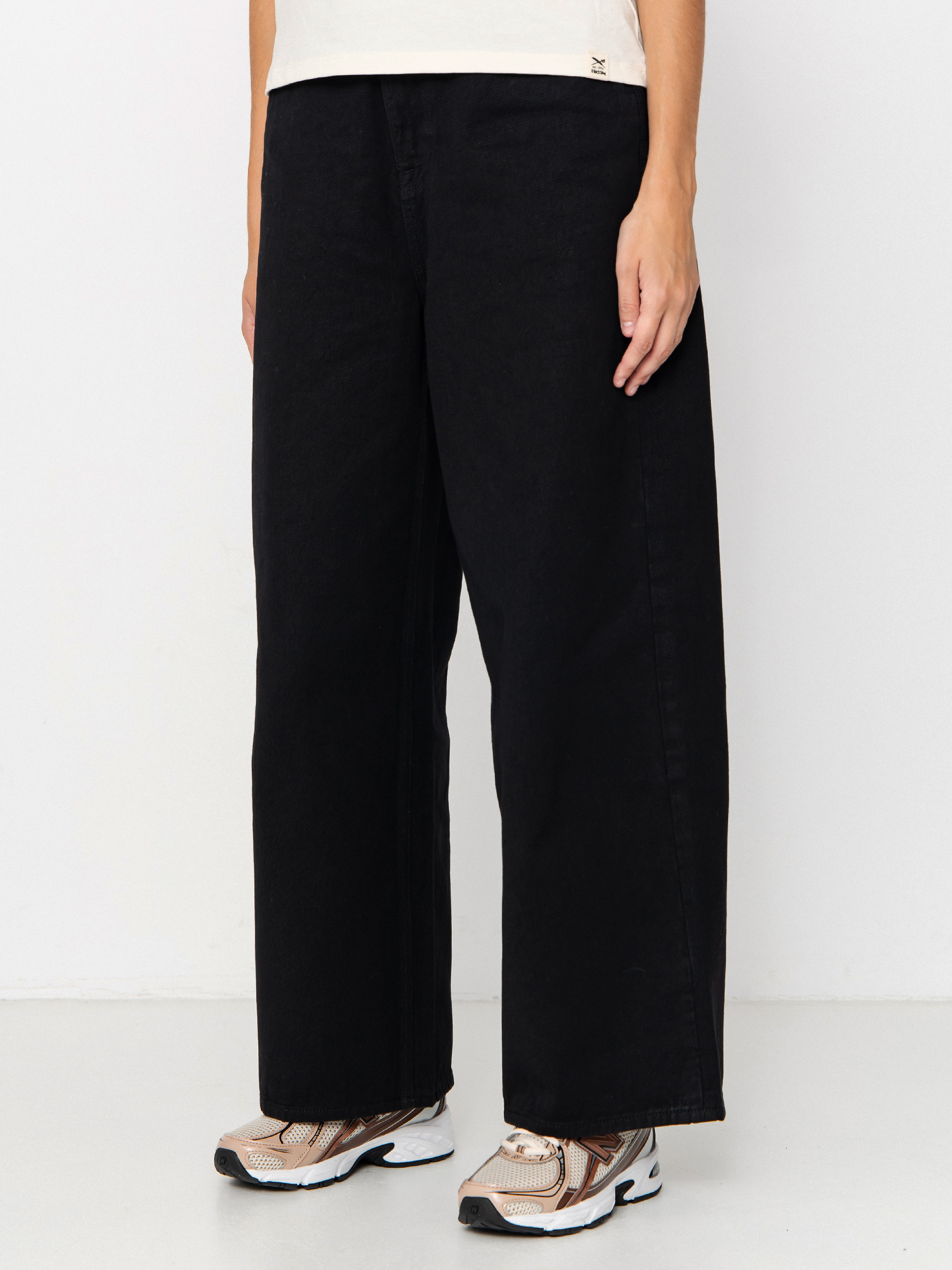 Volcom Beeggy Denim Kisnadrág Wmn (black combo)