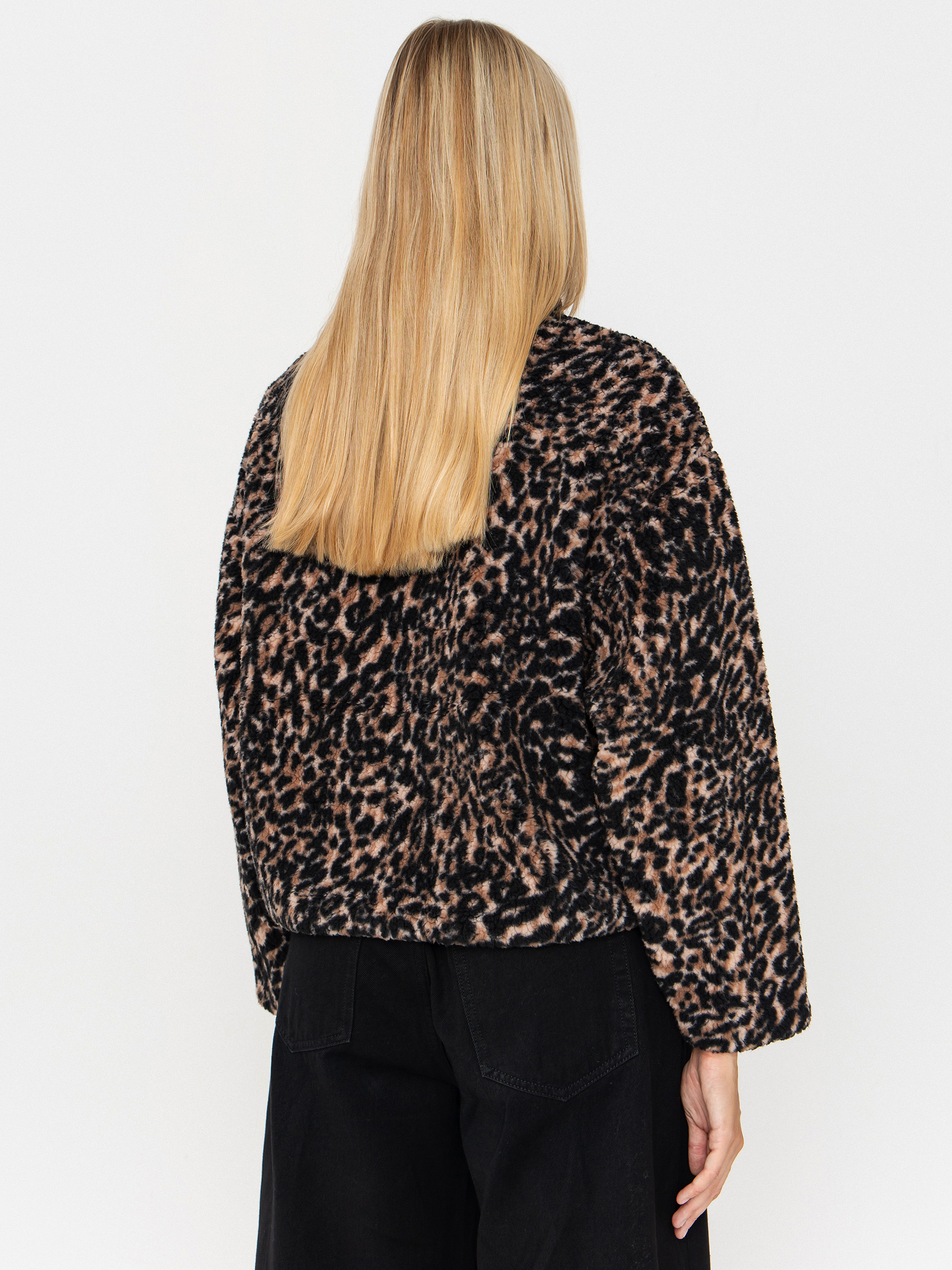 Pulóver Volcom Wylding Out Sherpa Wmn (animal print)