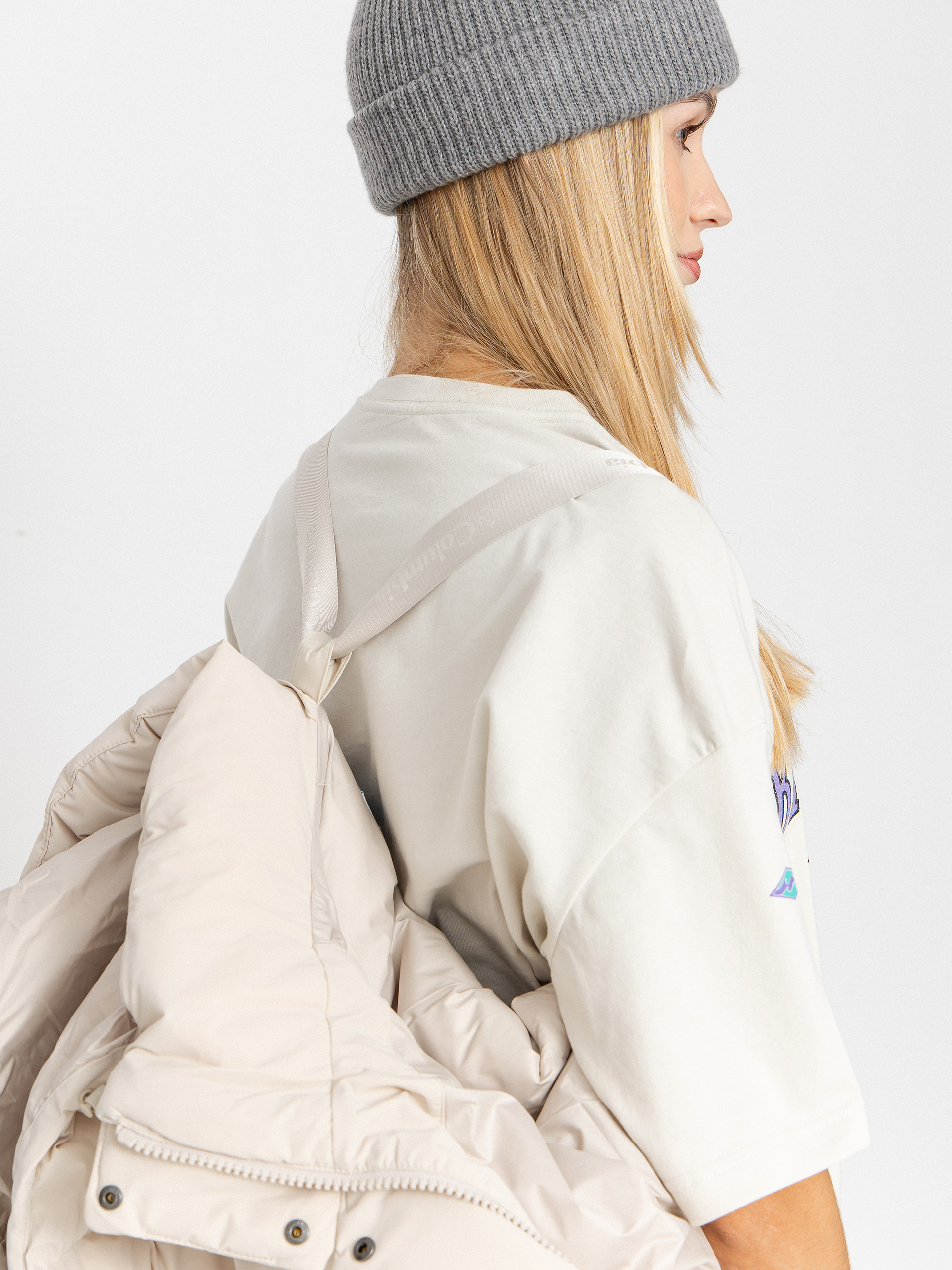 Columbia Amaze Puff Hooded Wmn Dzseki (dark stone)