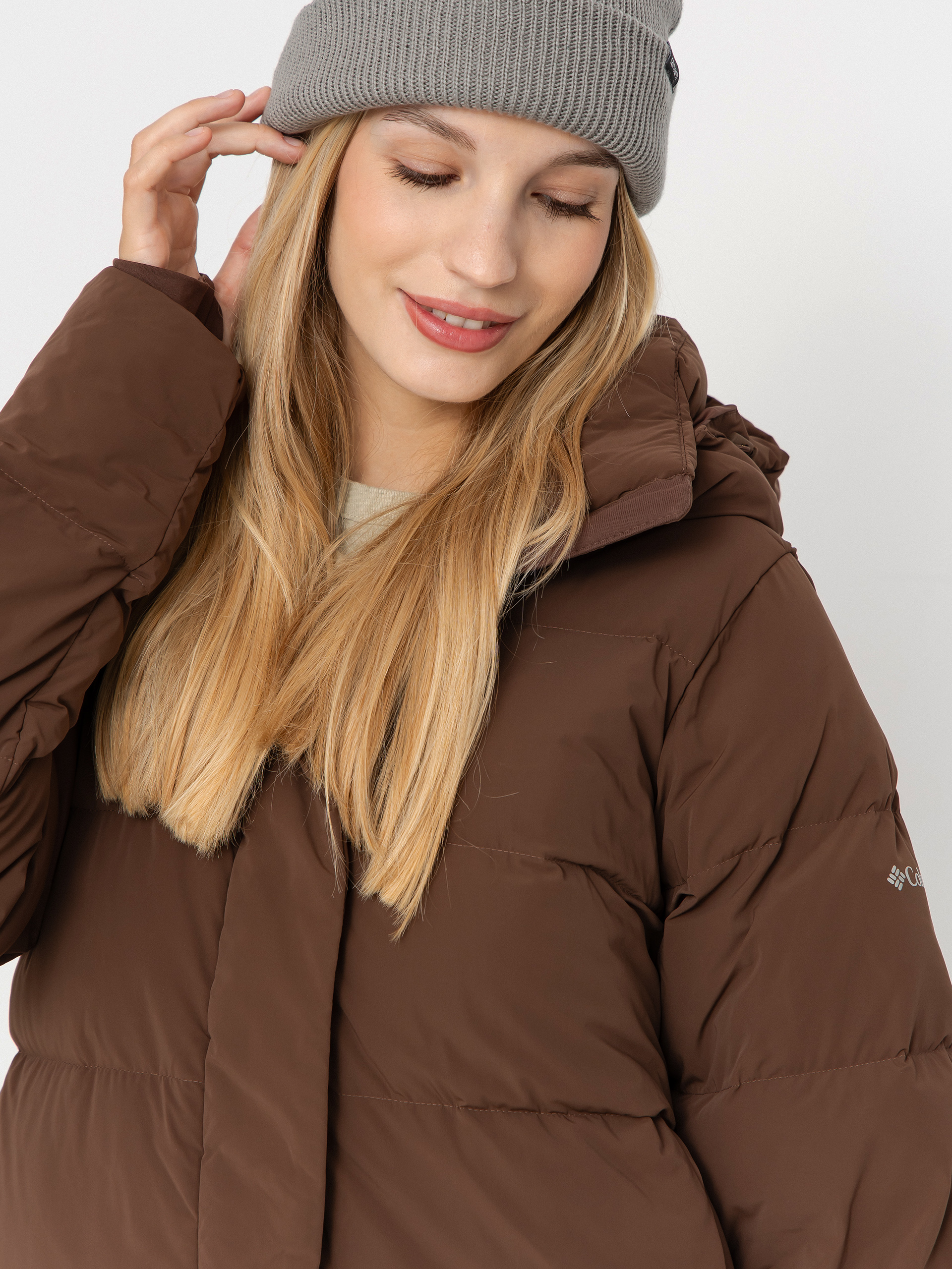 Columbia Amaze Puff Hooded Wmn Dzseki (tobacco)