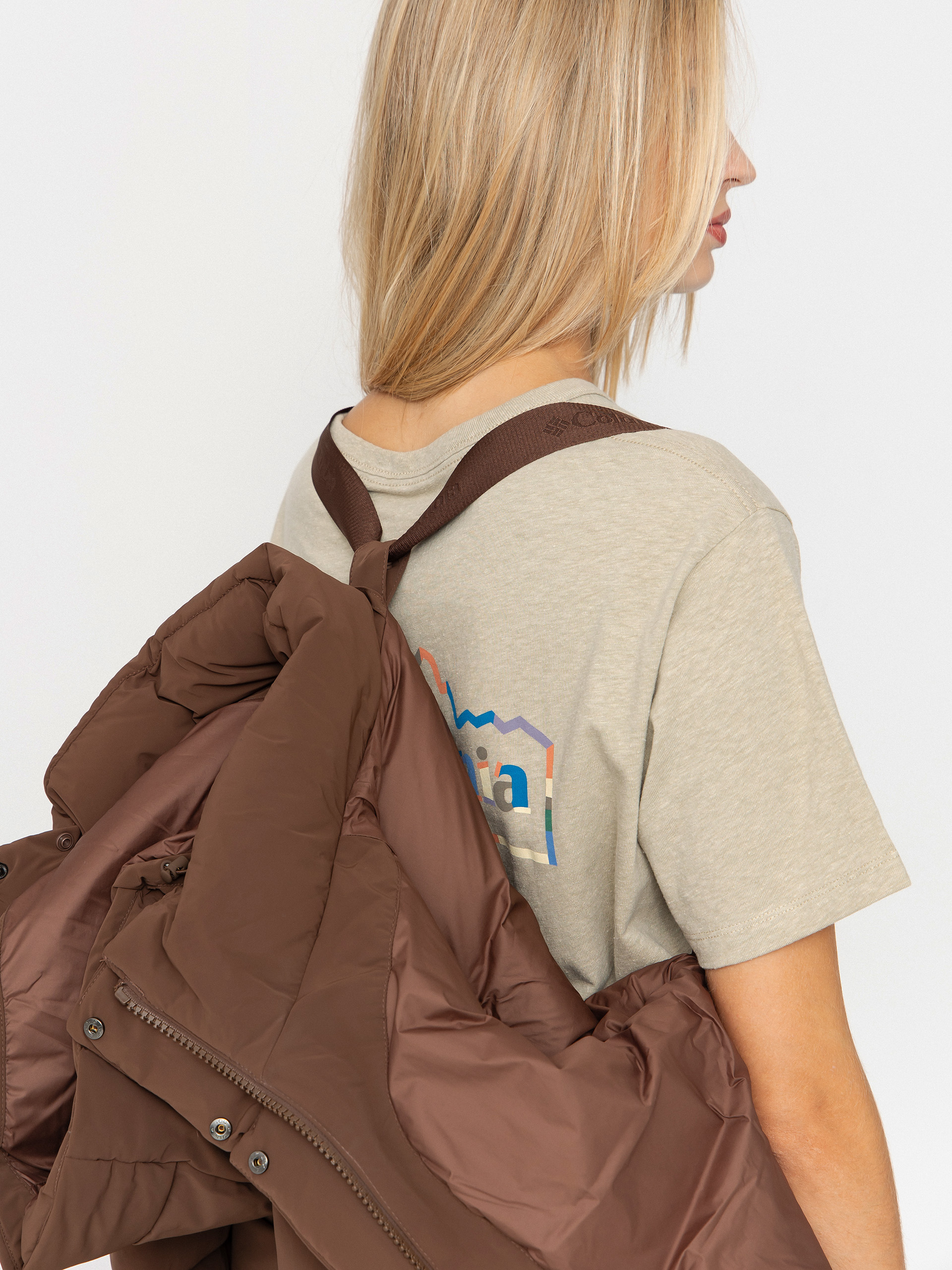 Columbia Amaze Puff Hooded Wmn Dzseki (tobacco)