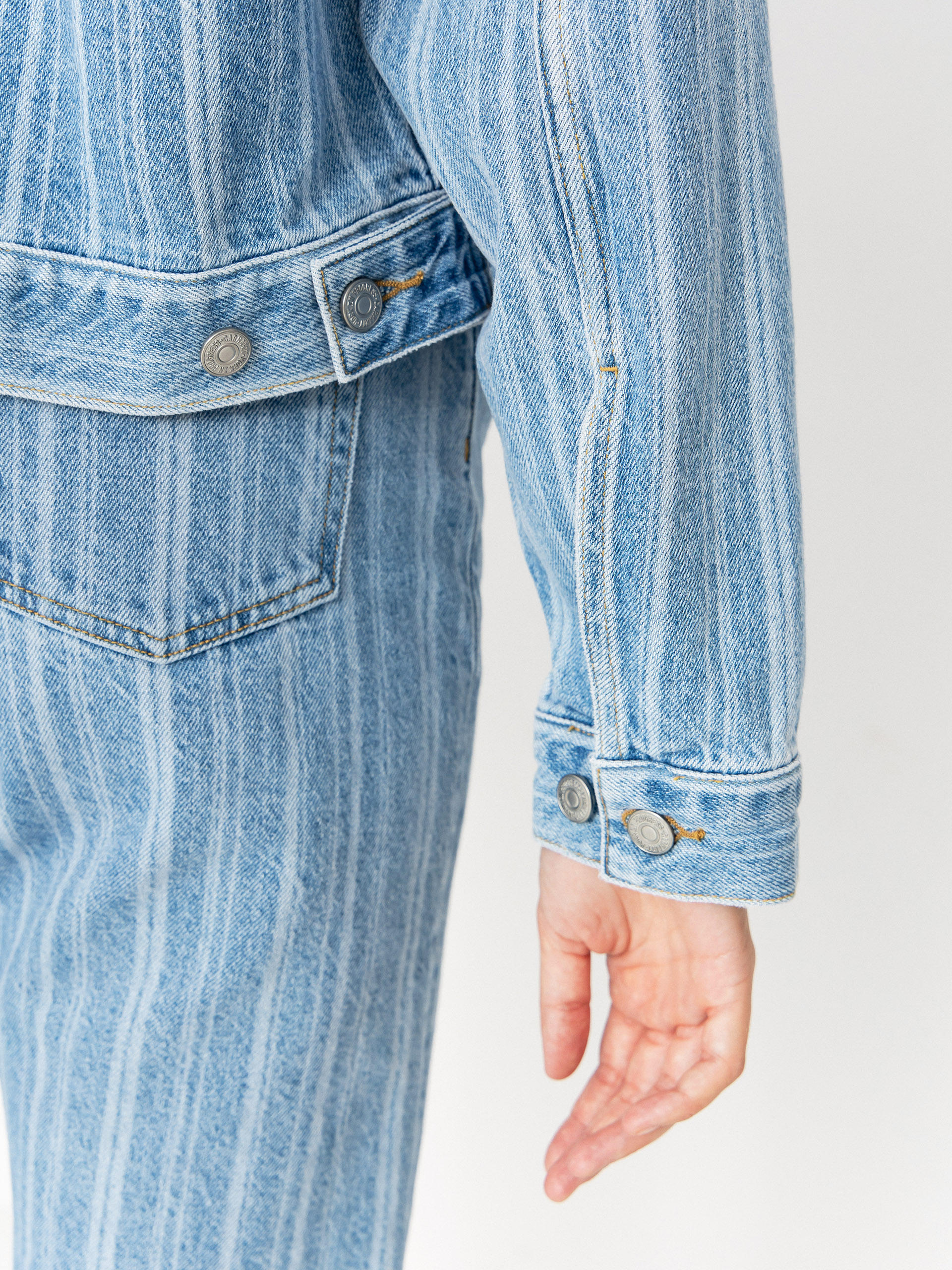 Carhartt WIP Rylan Wmn Kisnadrág (rylan stripe/blue/stone bleached)