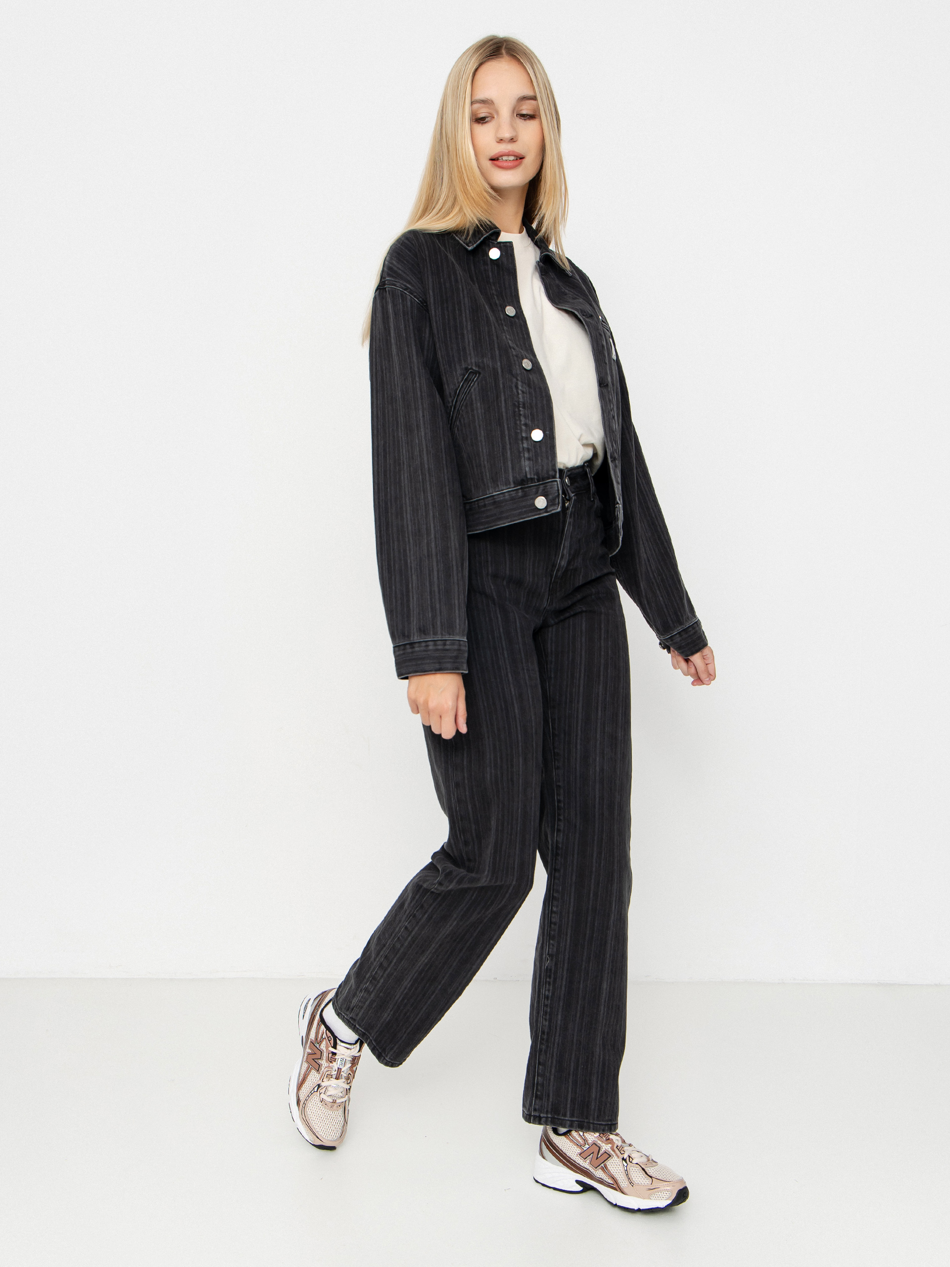 Carhartt WIP Rylan Wmn Dzseki (rylan stripe/black/stone washed)