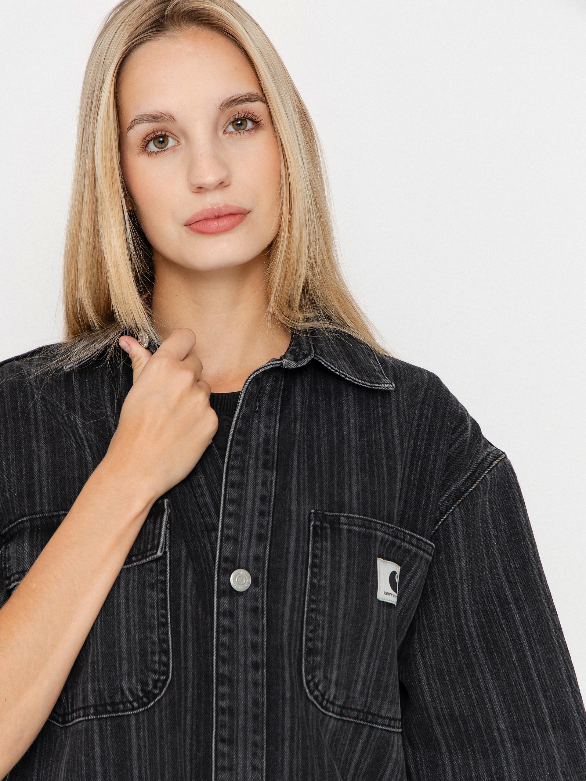 Carhartt WIP Rylan Dress Wmn Ruha (rylan stripe/black/stone washed)