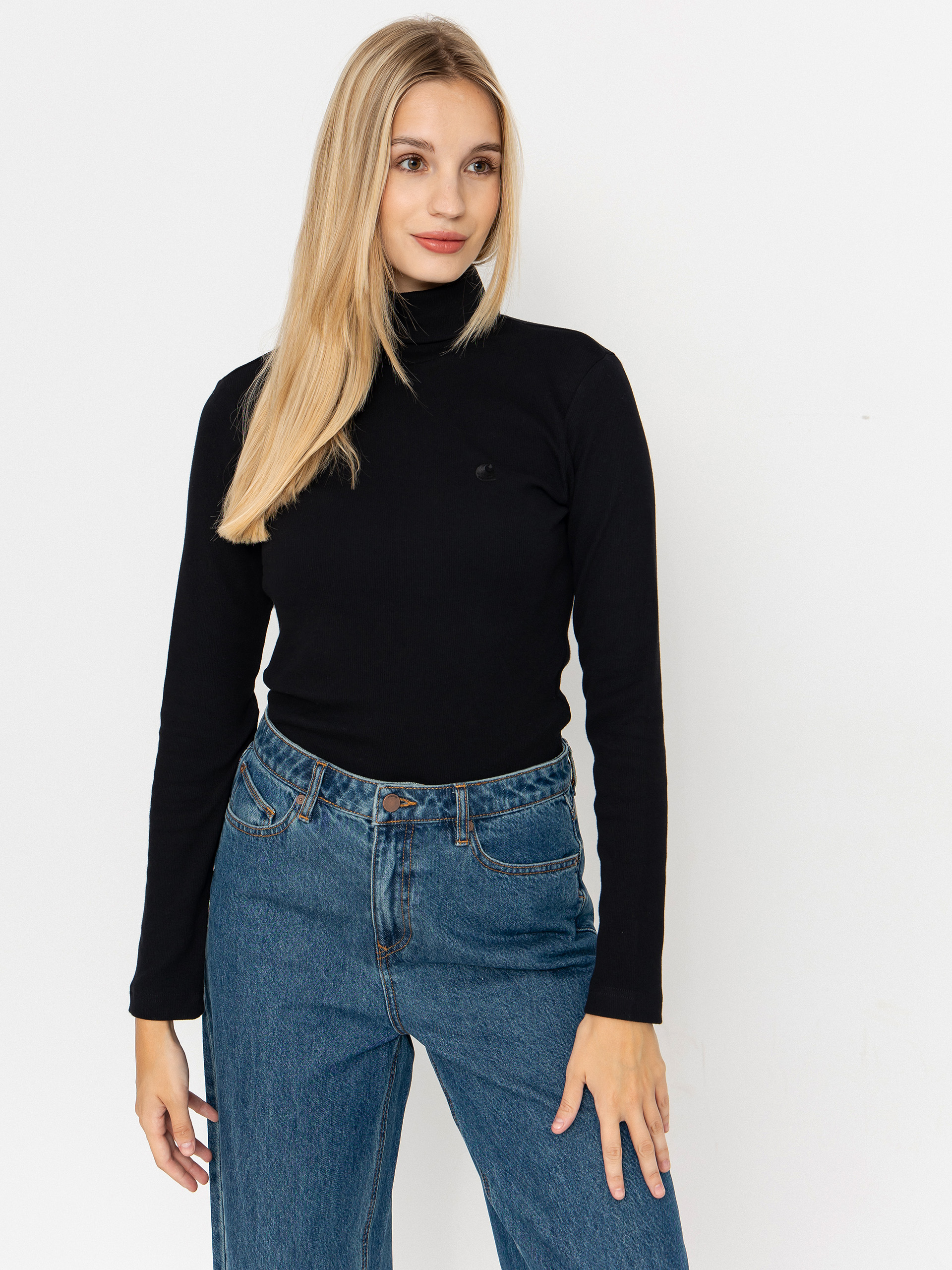 Carhartt WIP Philipa Mockneck Wmn Hosszú ujjú felső (black)