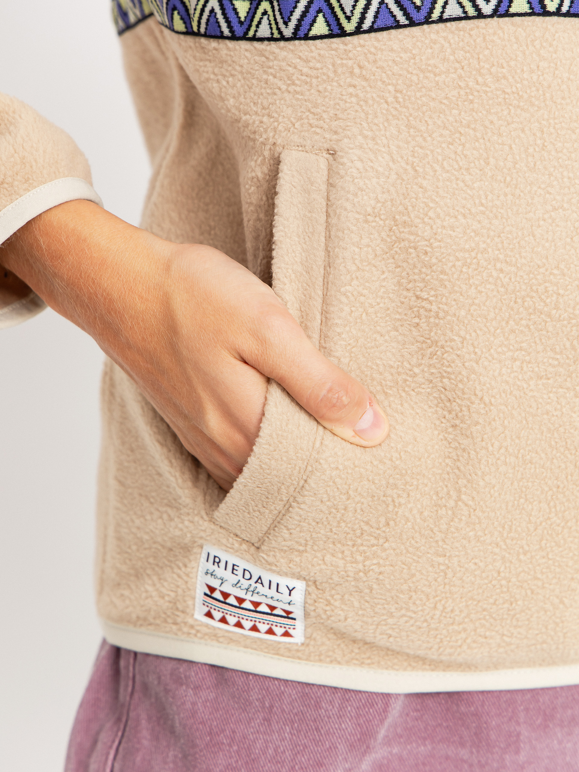 Női Iriedaily Holina Polár pulóver (khaki)