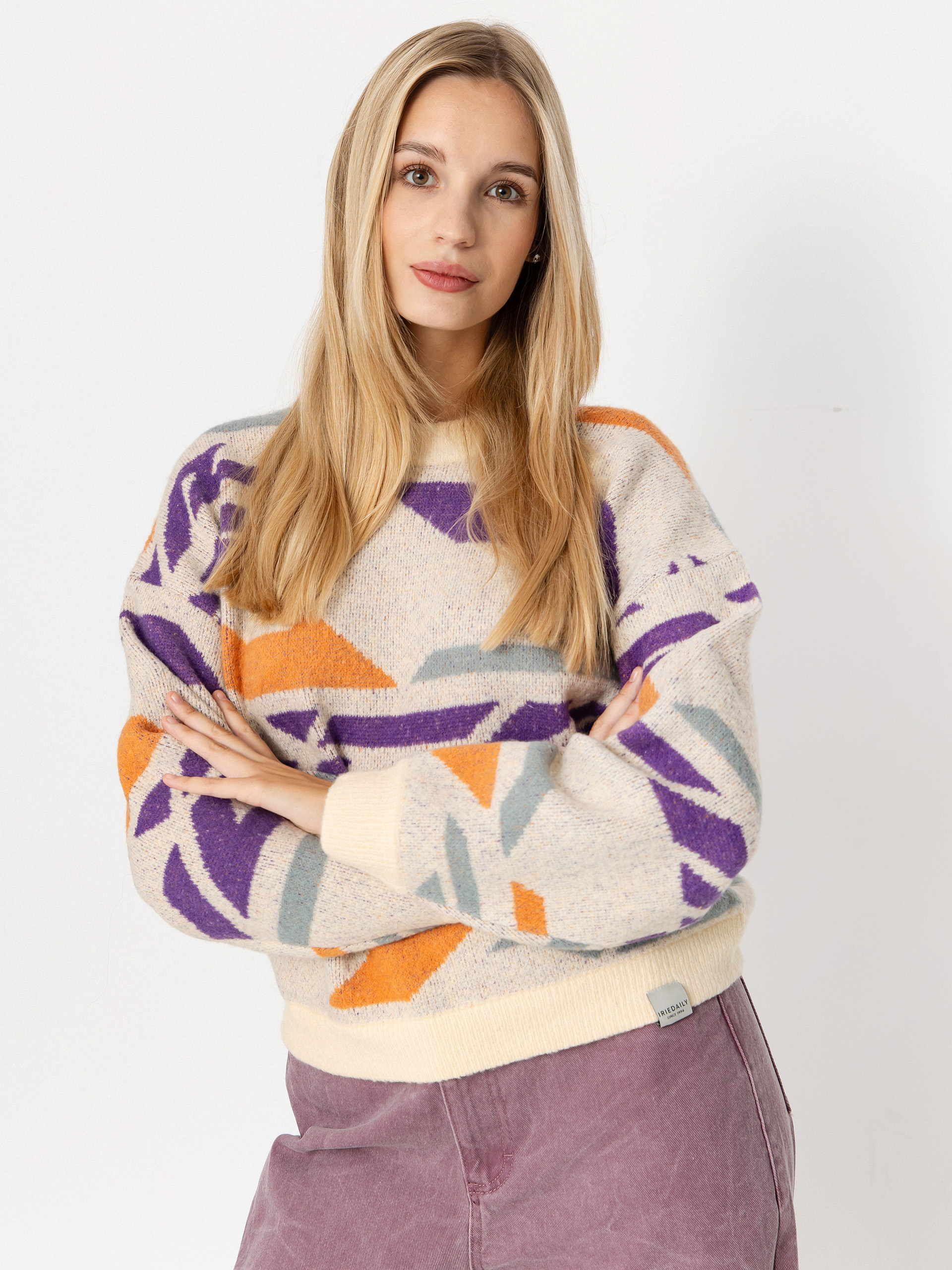 Iriedaily Boxy Fluff Wmn Pulóver (chalk)