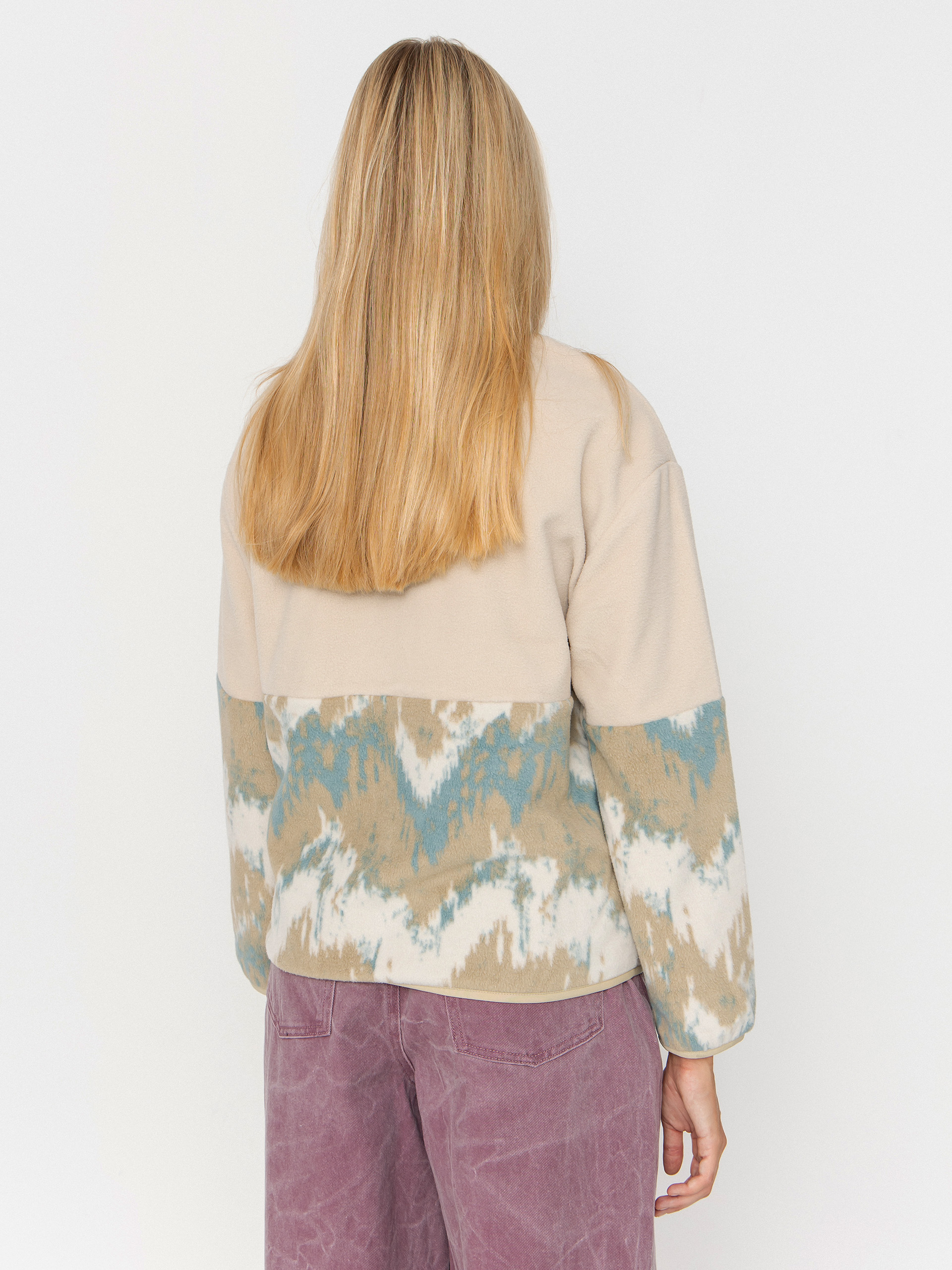 Női Iriedaily Half Indi Troyer Polár pulóver (khaki grey)