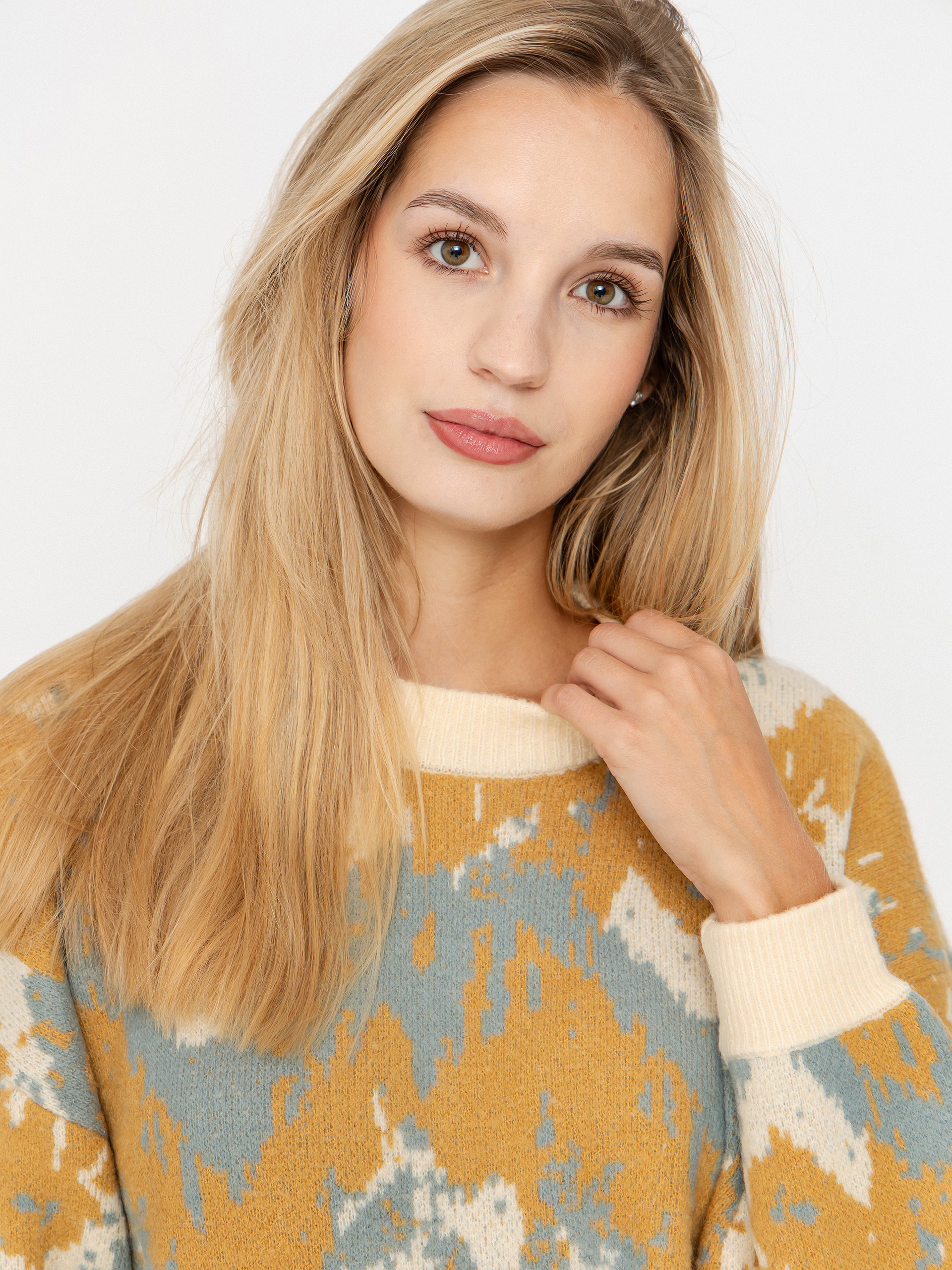 Iriedaily Boxy Fluff Pulóver Wmn (khaki grey)