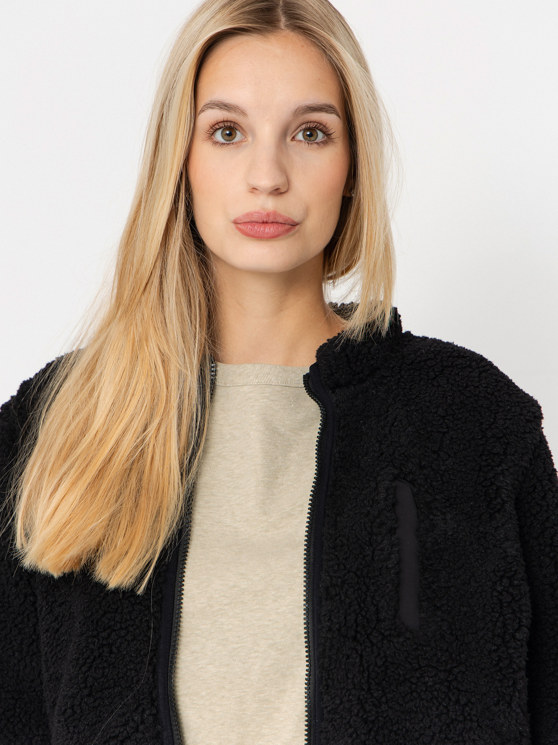 Pulóver Volcom Wuzer Fuzzar Wmn (black)