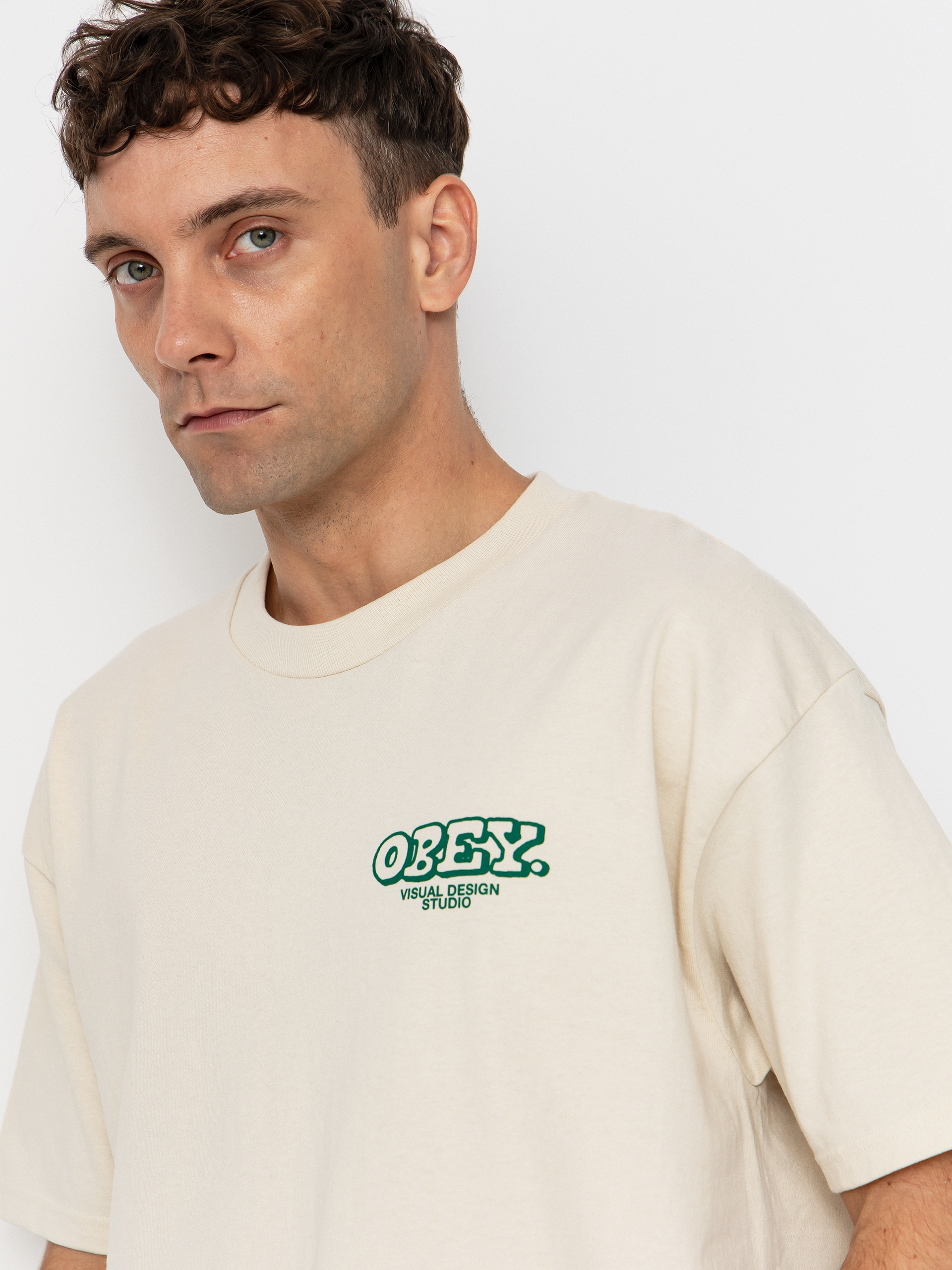 OBEY Obey Knowledge & Growth Póló (cream)