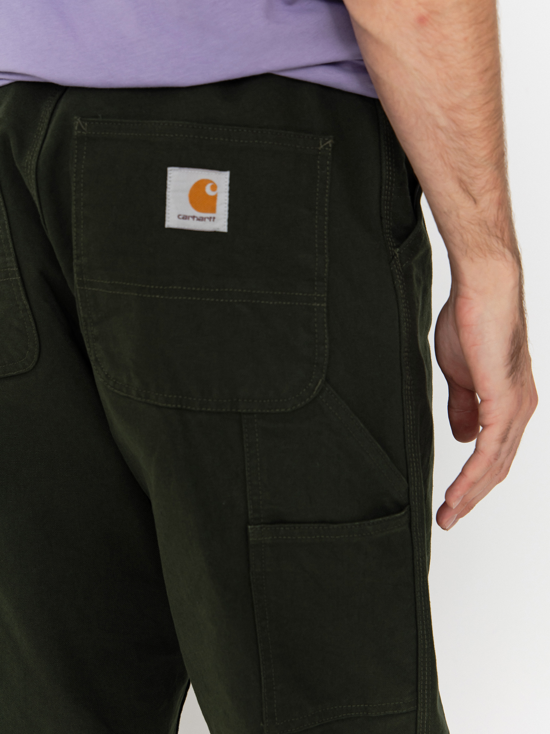 Carhartt WIP Single Knee Kisnadrág (olive/rinsed)