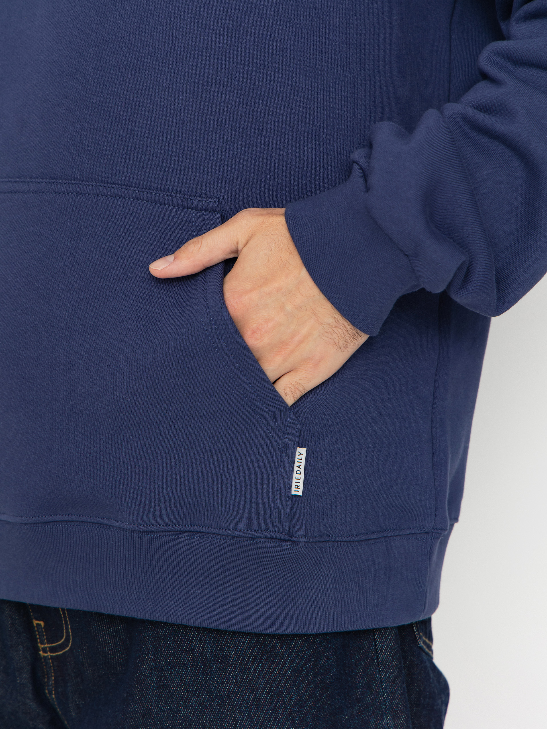 Kapucnis pulóver Iriedaily Mini Flag 2 HD (crown blue)