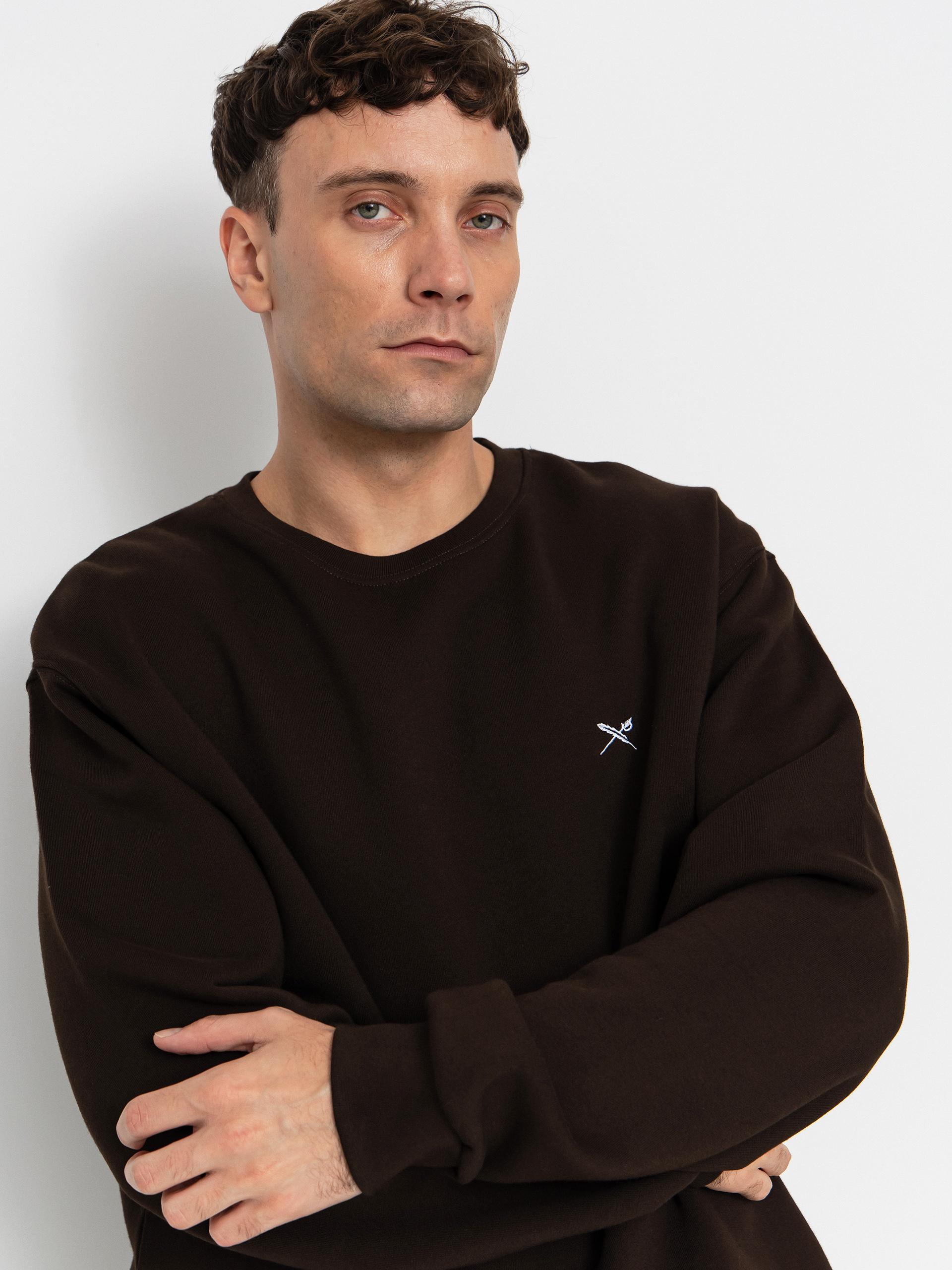 Pulóver Iriedaily Mini Flag 2 (dark coffee)