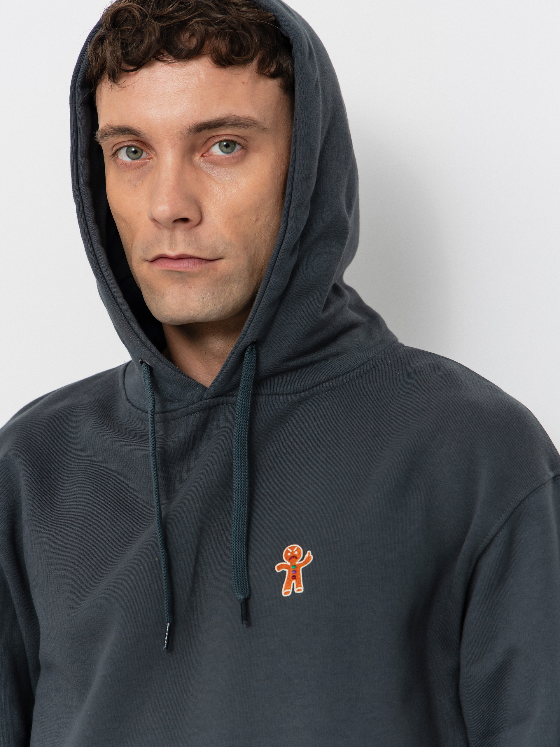 Kapucnis pulóver Iriedaily Cookieman HD (dark jungle)