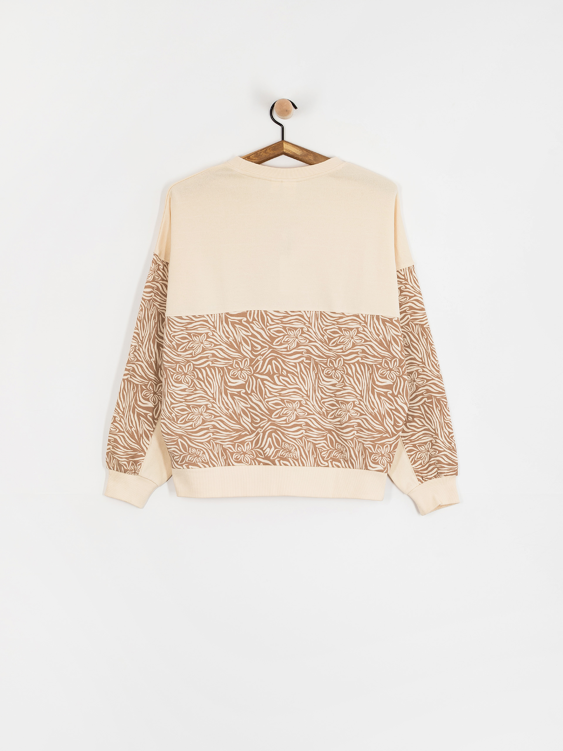 Roxy Gone Wild Block Wmn Pulóver (parchment animal floral)