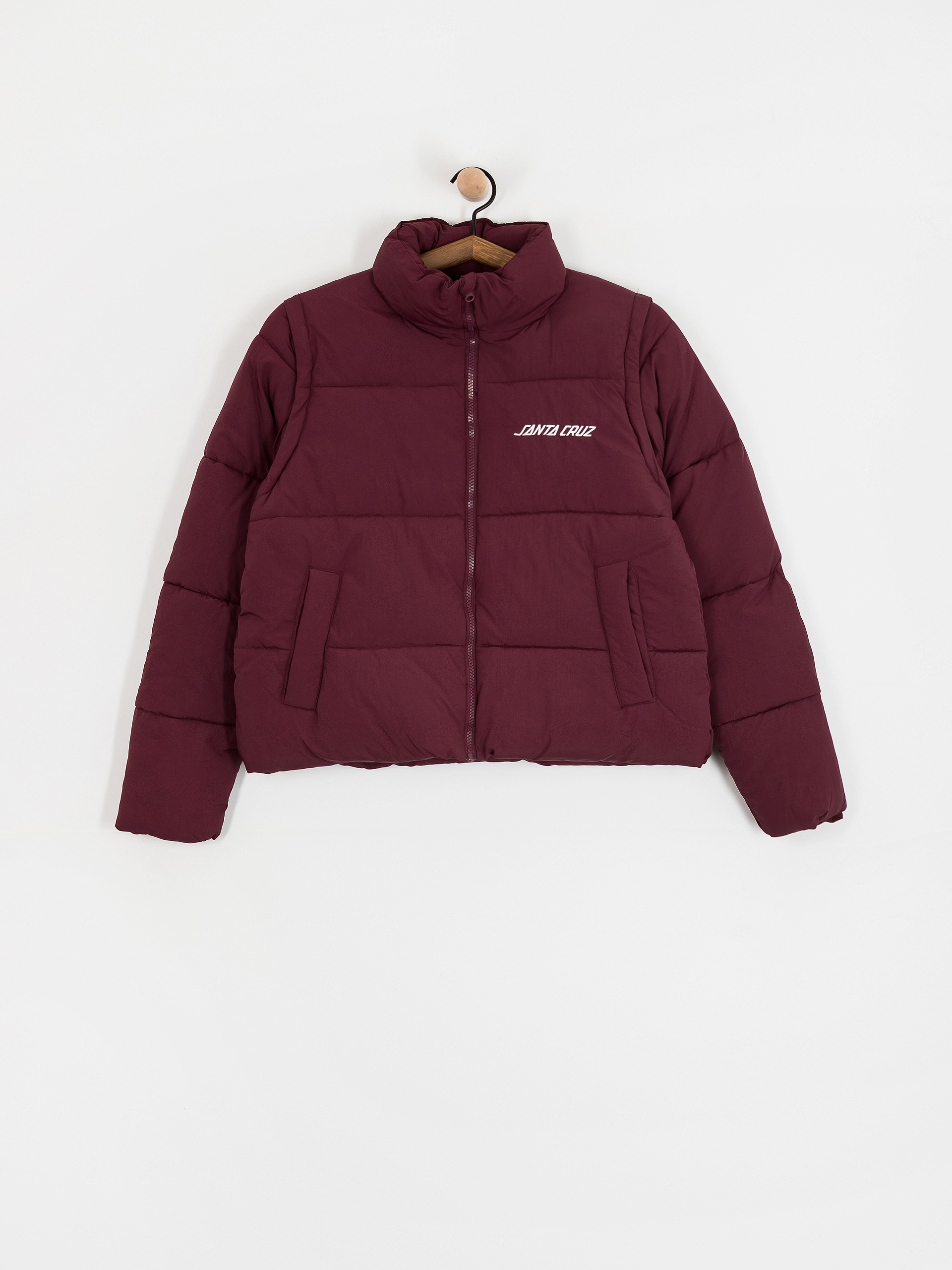 Santa Cruz Strip 2 In 1 Quilted Wmn Dzseki (dark cherry)