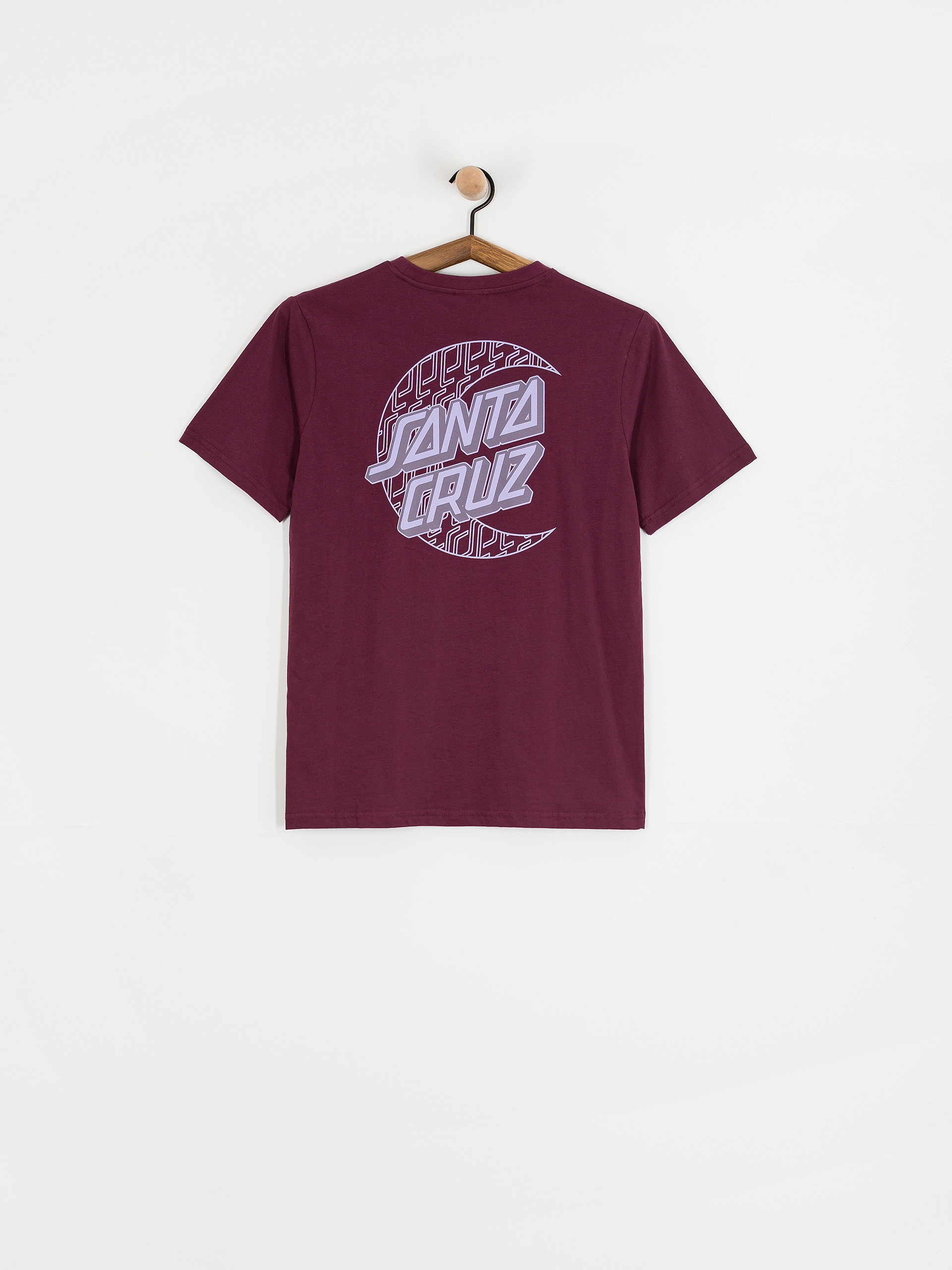 Santa Cruz Imprint Moon Dot Wmn Póló (dark cherry)