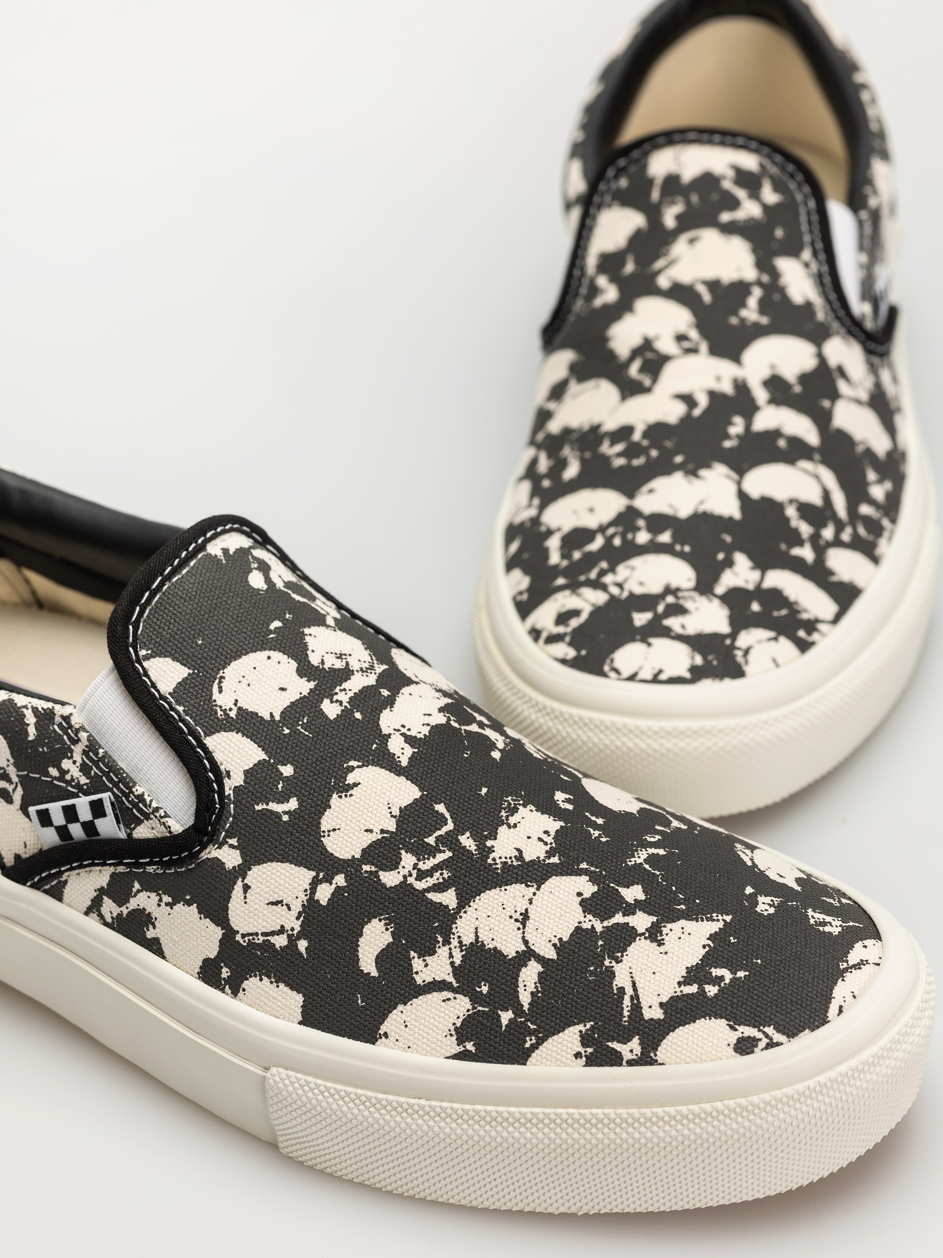 Vans Skate Slip On Cipők (skull pile black/white/gum)