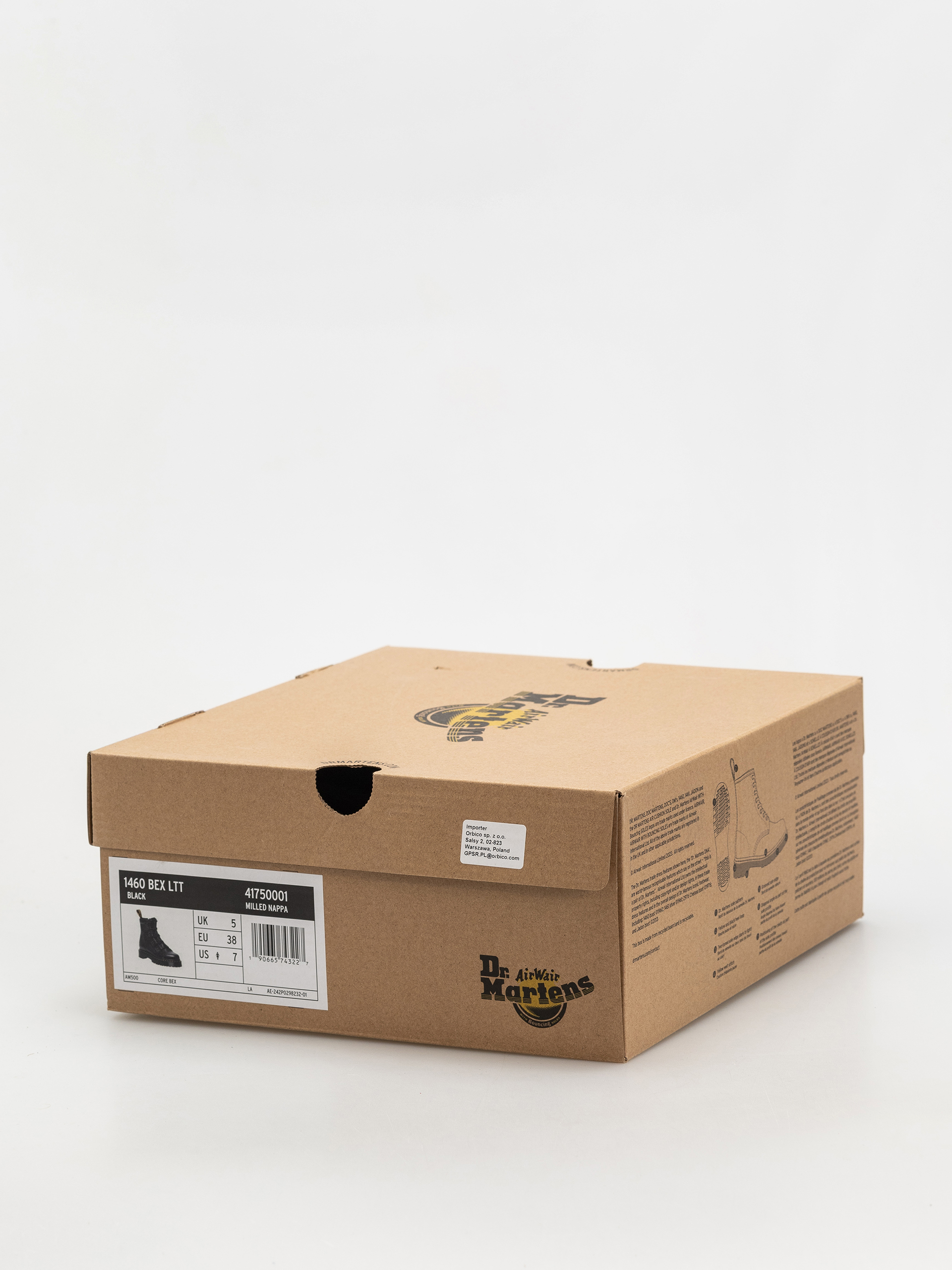 Dr. Martens 1460 LTT 4 Tie Wmn Cipők (black milled nappa)