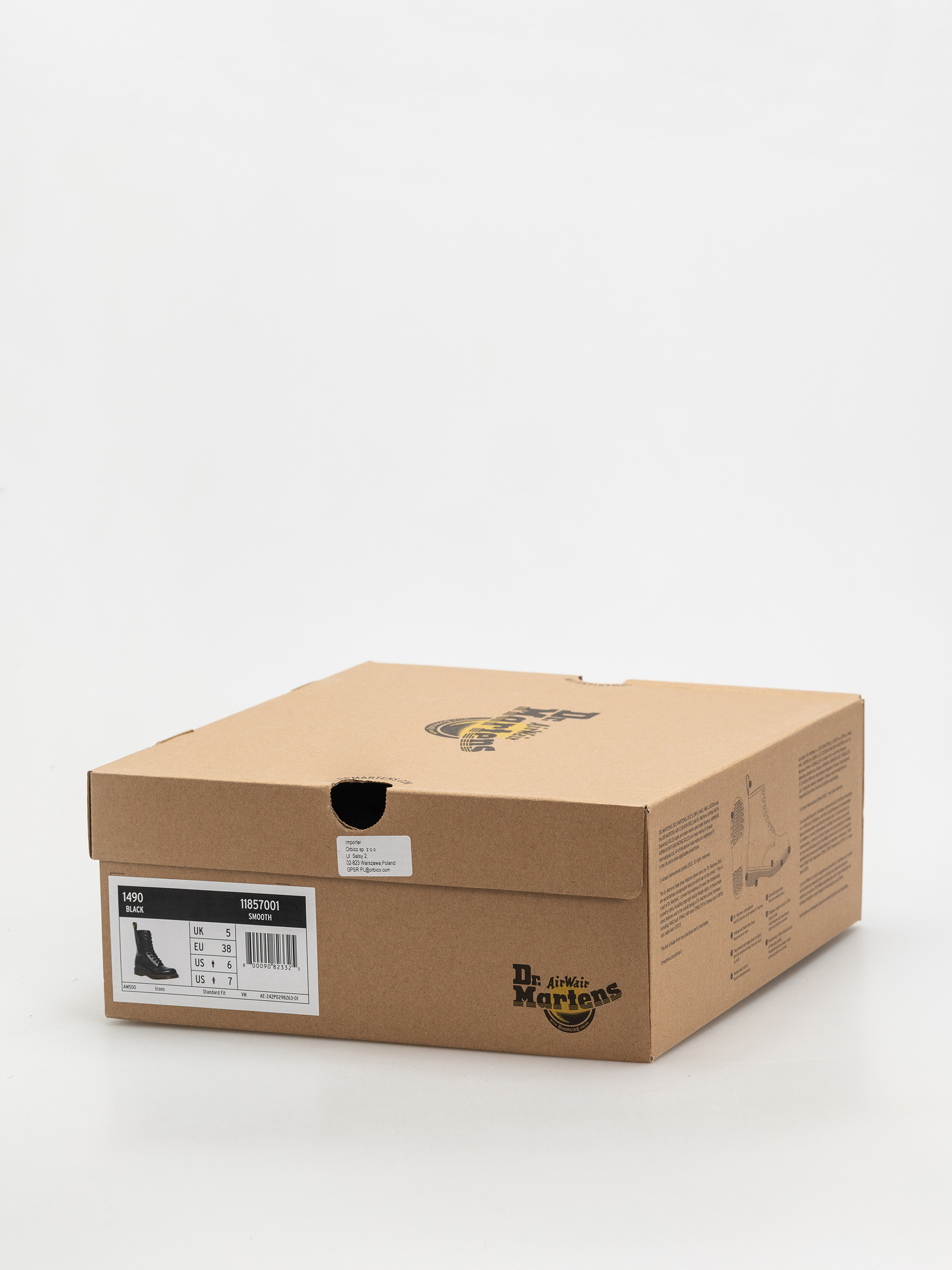 Dr. Martens 1490 Cipők (black smooth)