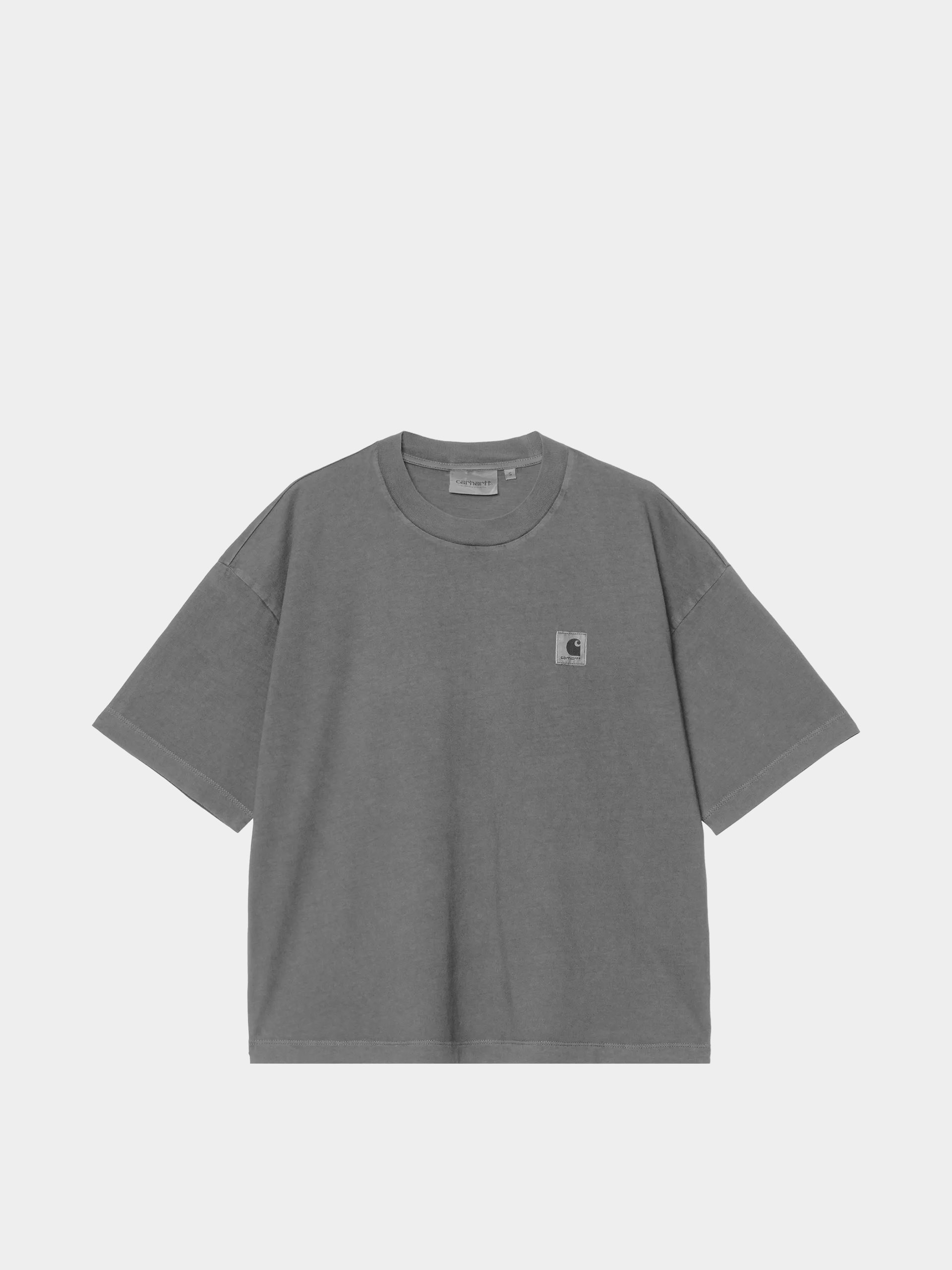 Póló Carhartt WIP Nelson Wmn (black/garment dyed)