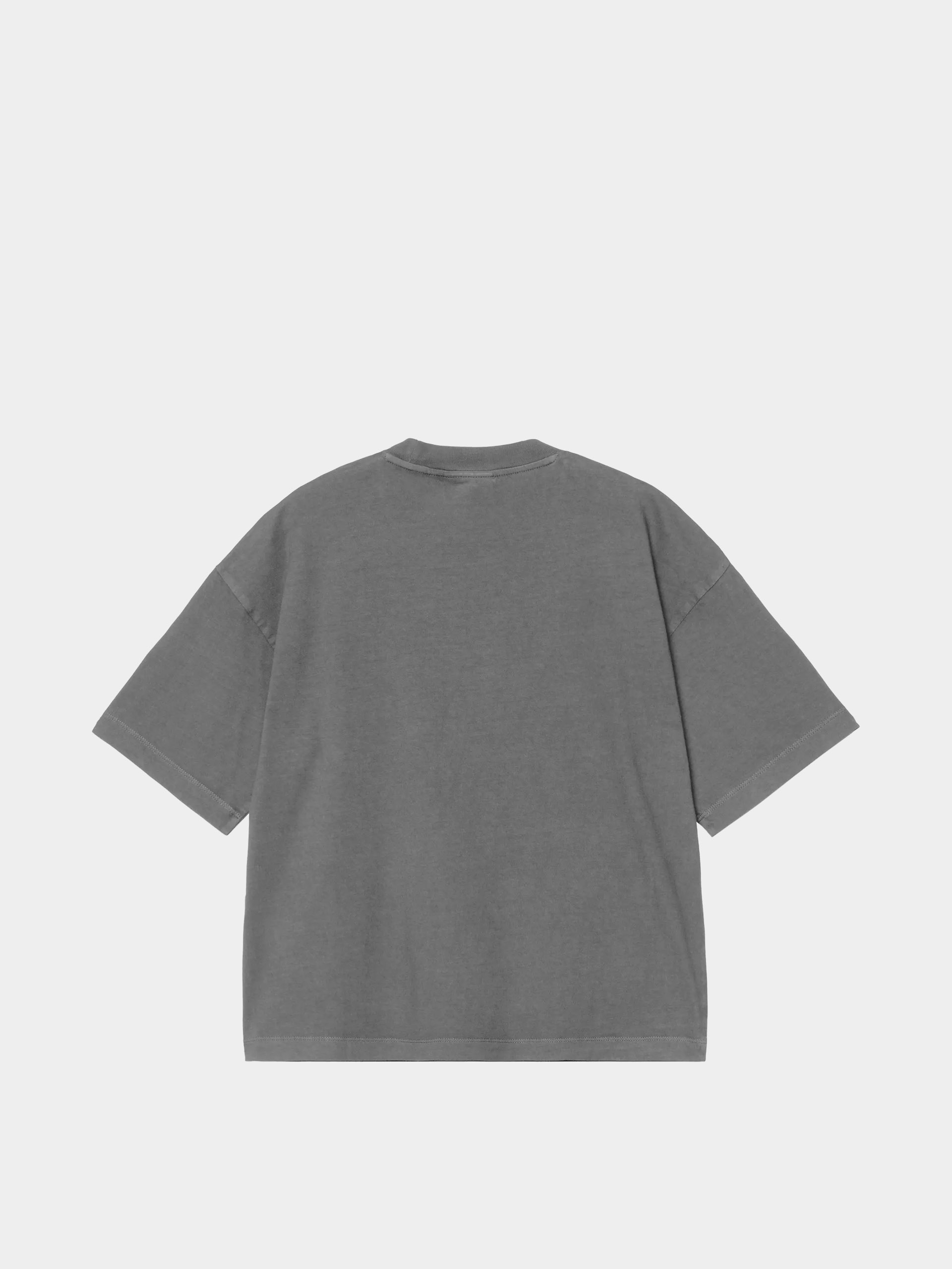 Póló Carhartt WIP Nelson Wmn (black/garment dyed)