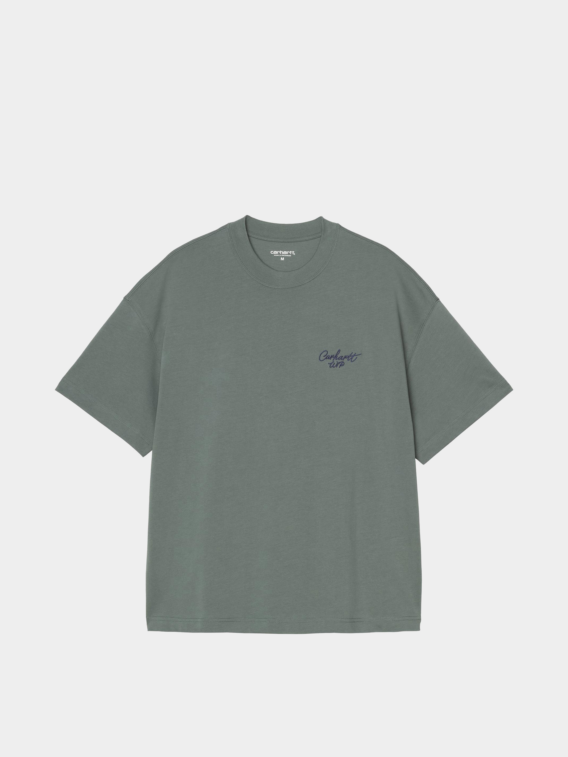 Pu00f3lu00f3 Carhartt WIP Signature Script (silver pine/jupiter)