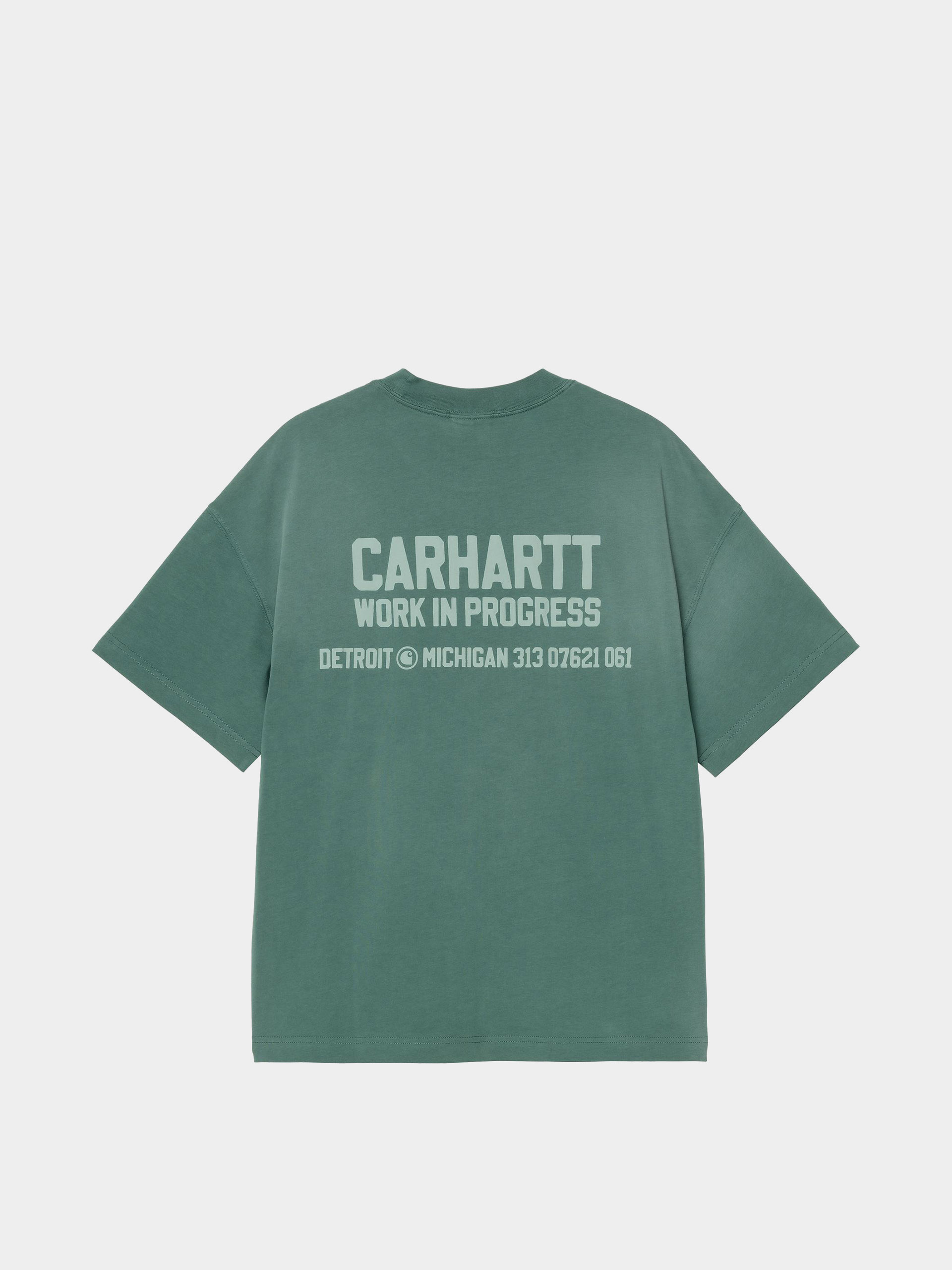 Póló Carhartt WIP Distance (dark fir/stone dyed)