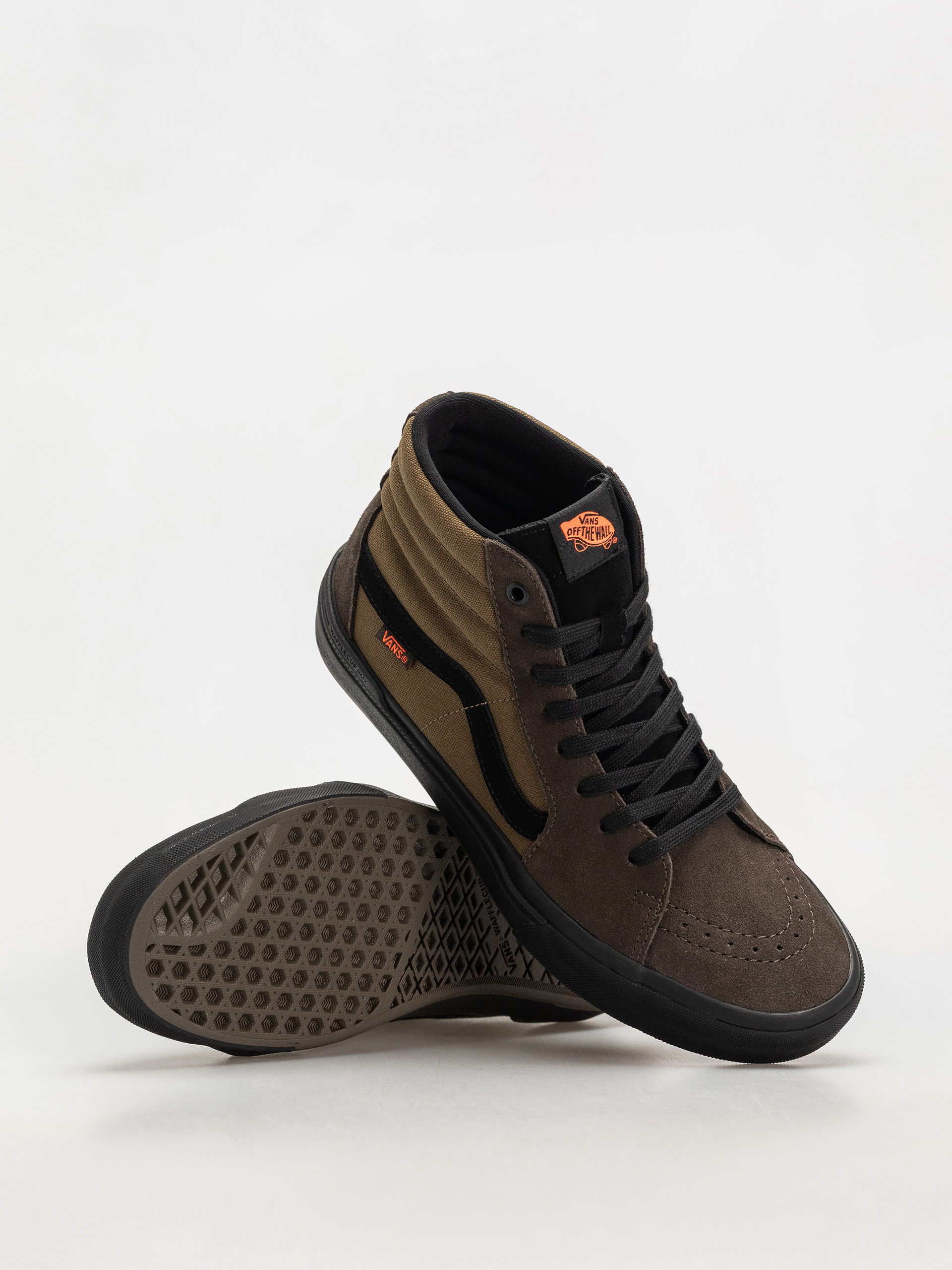 Vans X Odyssey Bmx Sk8 Hi Cipők (coal brown)
