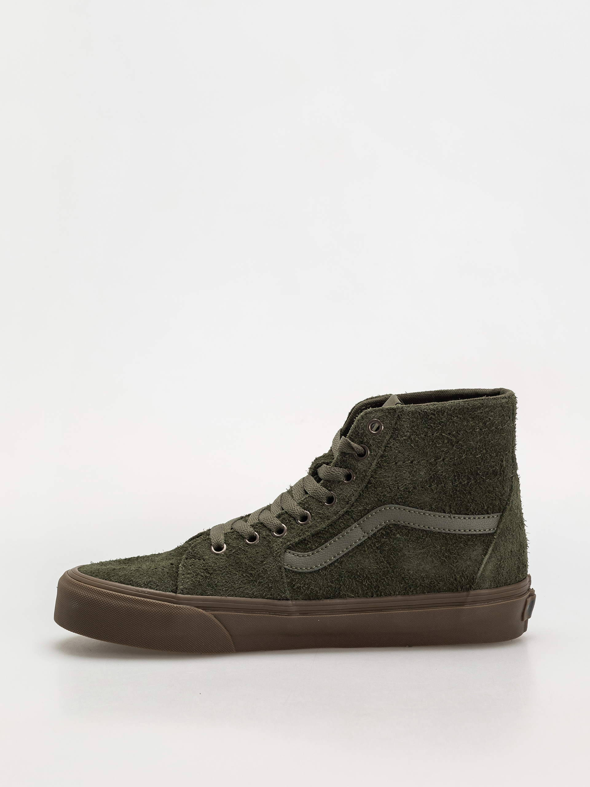 Vans Sk8 Hi Tapered Cipők (hairy suede olive/gum)
