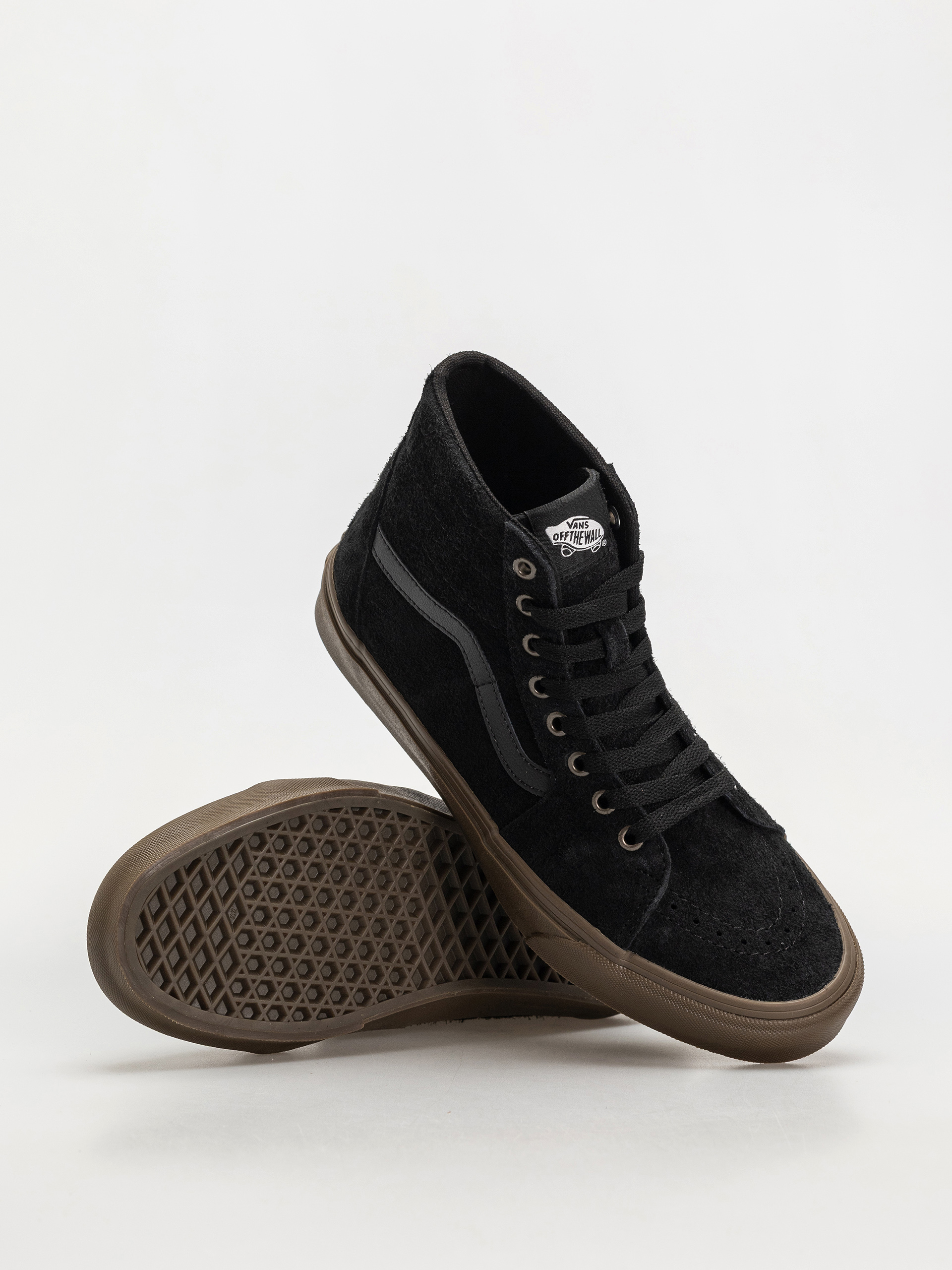 Vans Sk8 Hi Tapered Cipők (hairy suede black/gum)