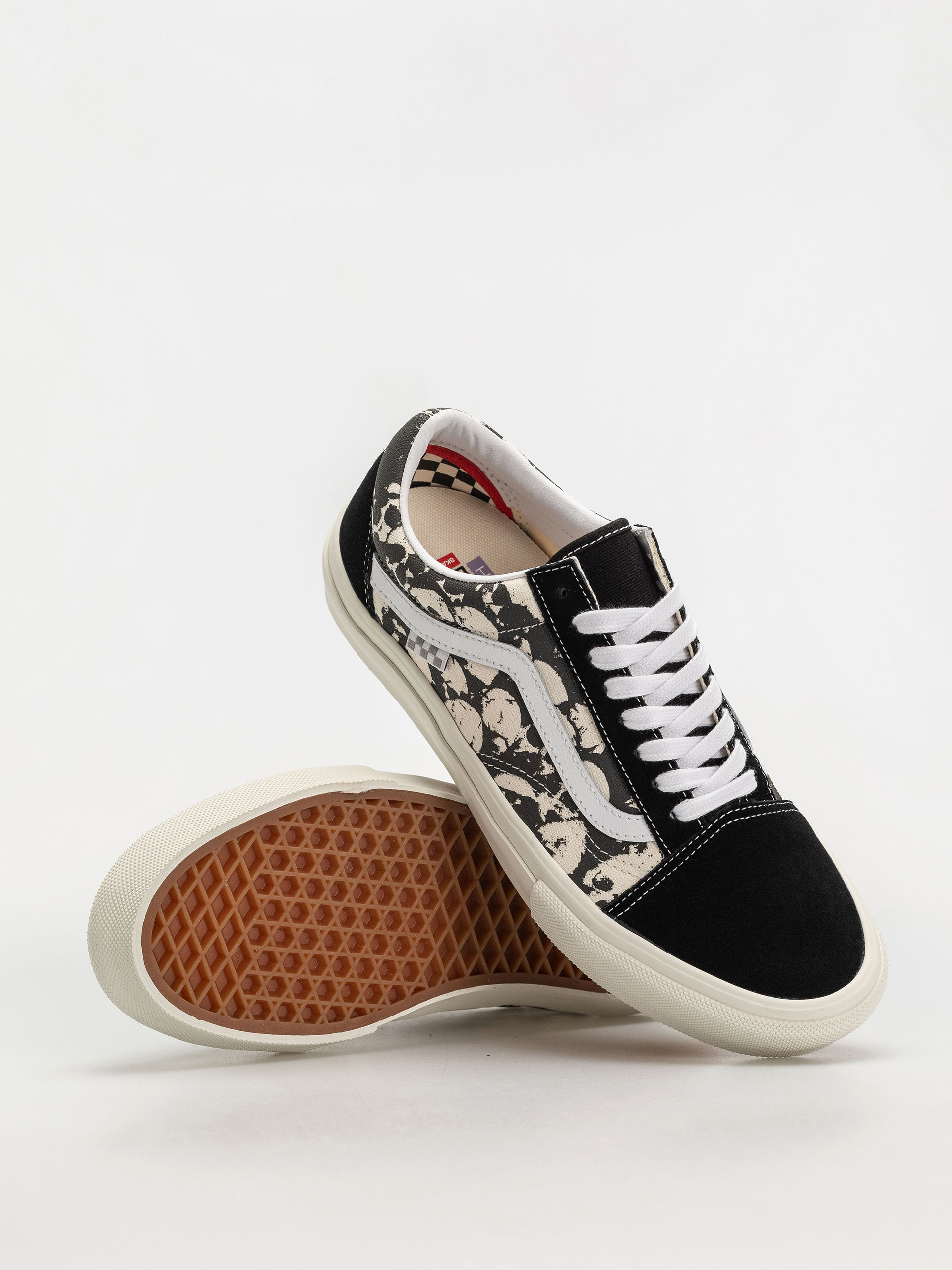 Vans Skate Old Skool Cipők (skull pile black/white/gum)