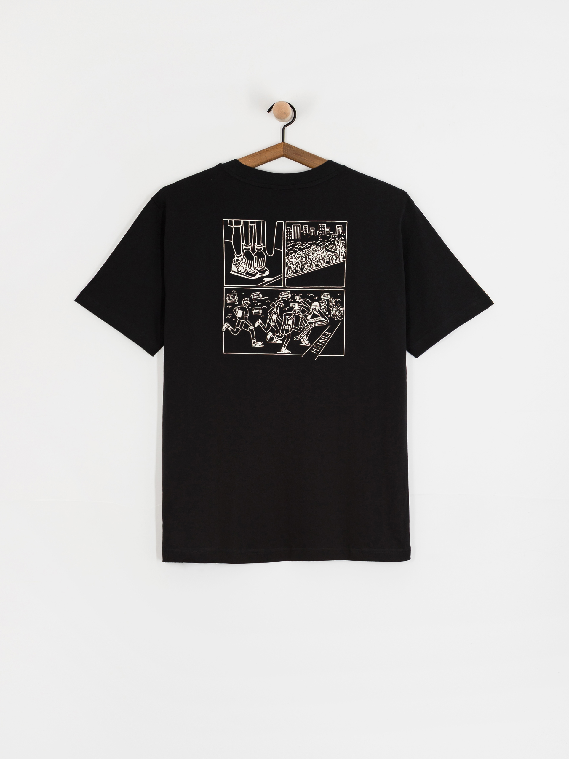 New Balance Runners Arent Normal Pu00f3lu00f3 (black)